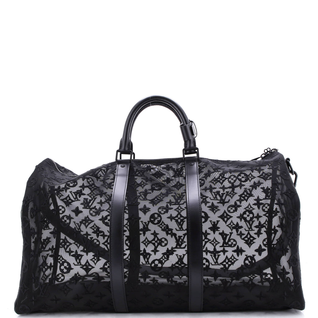 Keepall Bandouliere Bag Monogram See Through Mesh 50