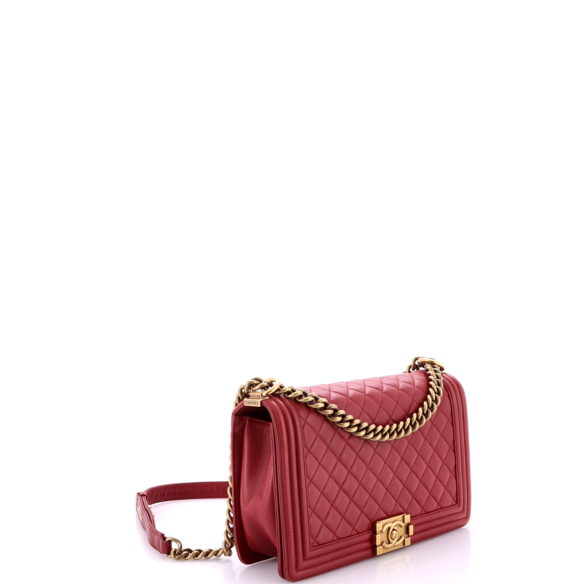 Boy Flap Bag Quilted Lambskin New Medium