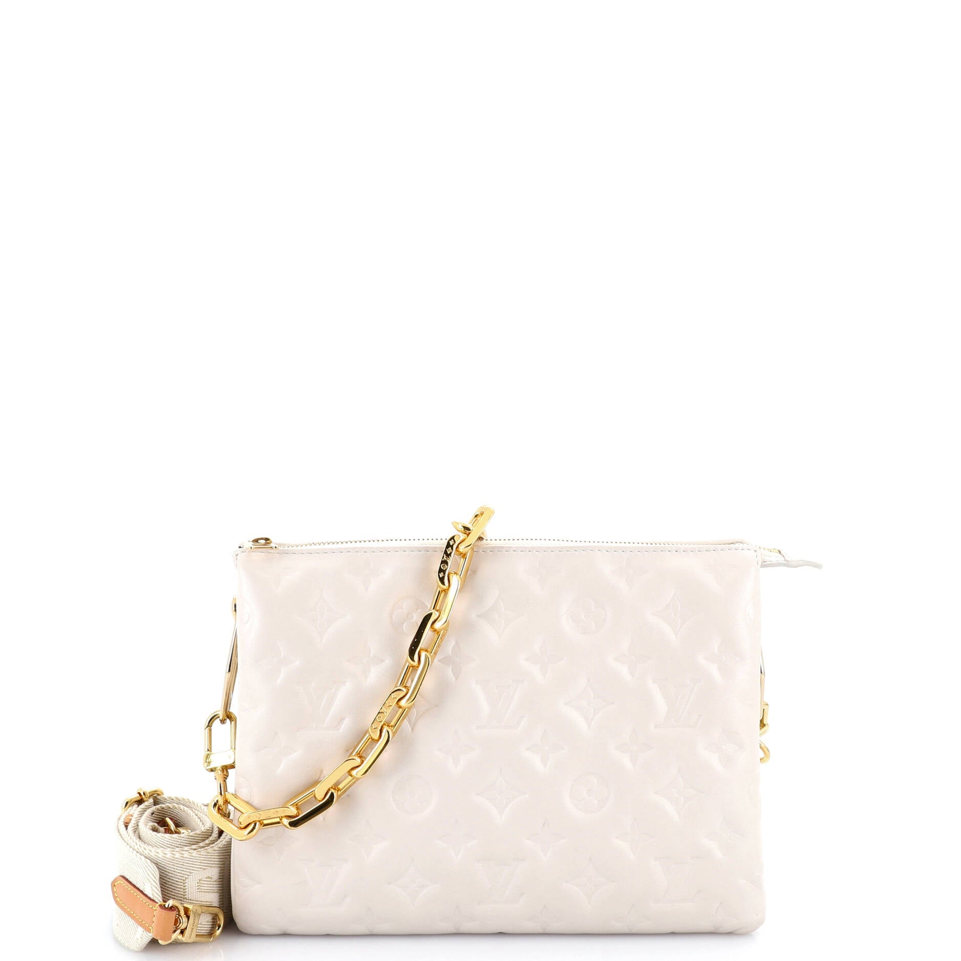 Coussin Bag Monogram Embossed Lambskin PM