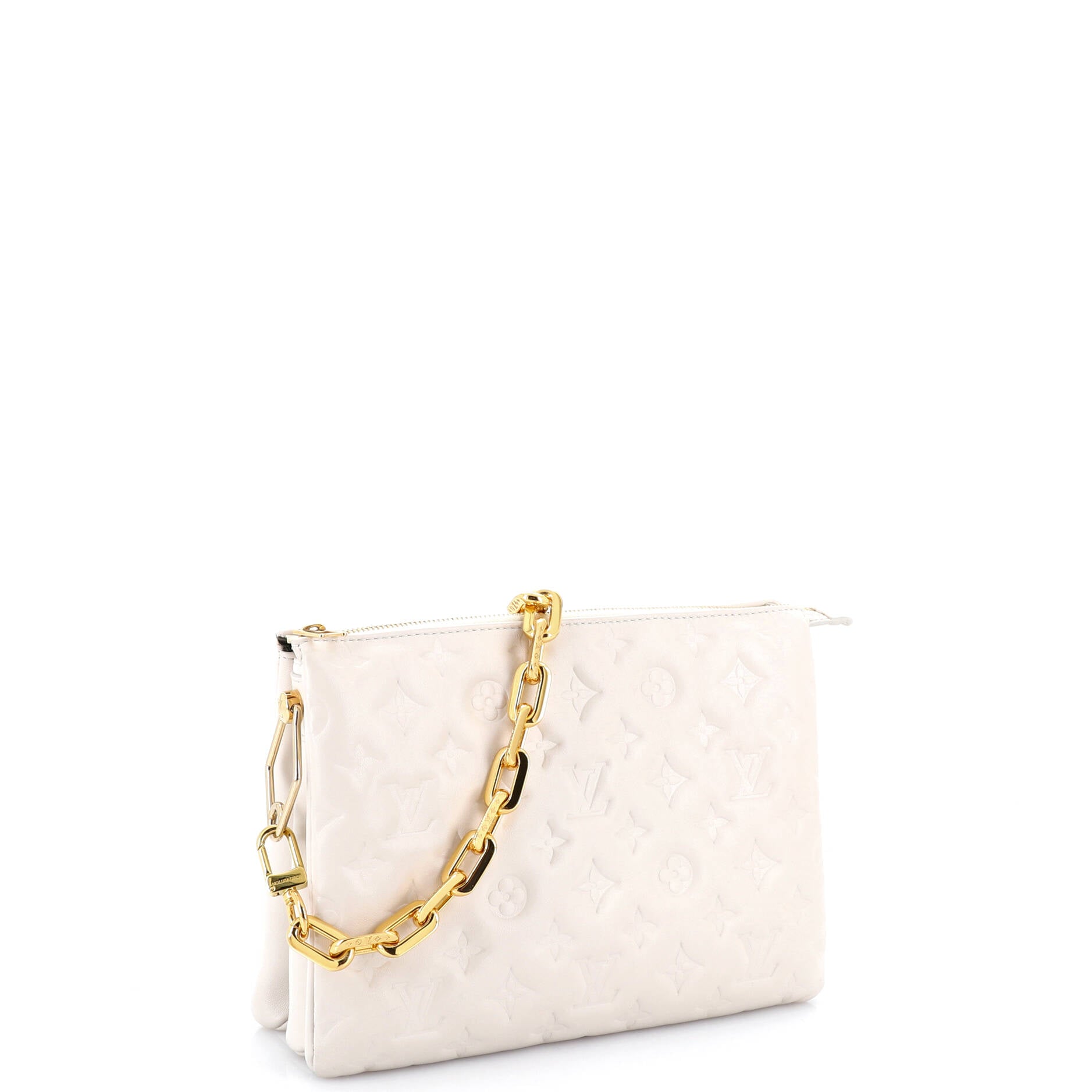 Coussin Bag Monogram Embossed Lambskin PM