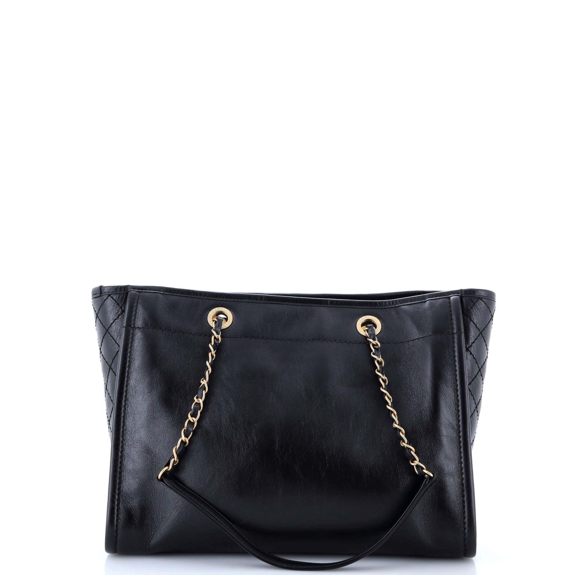 Deauville Tote Embellished Shiny Calfskin Small