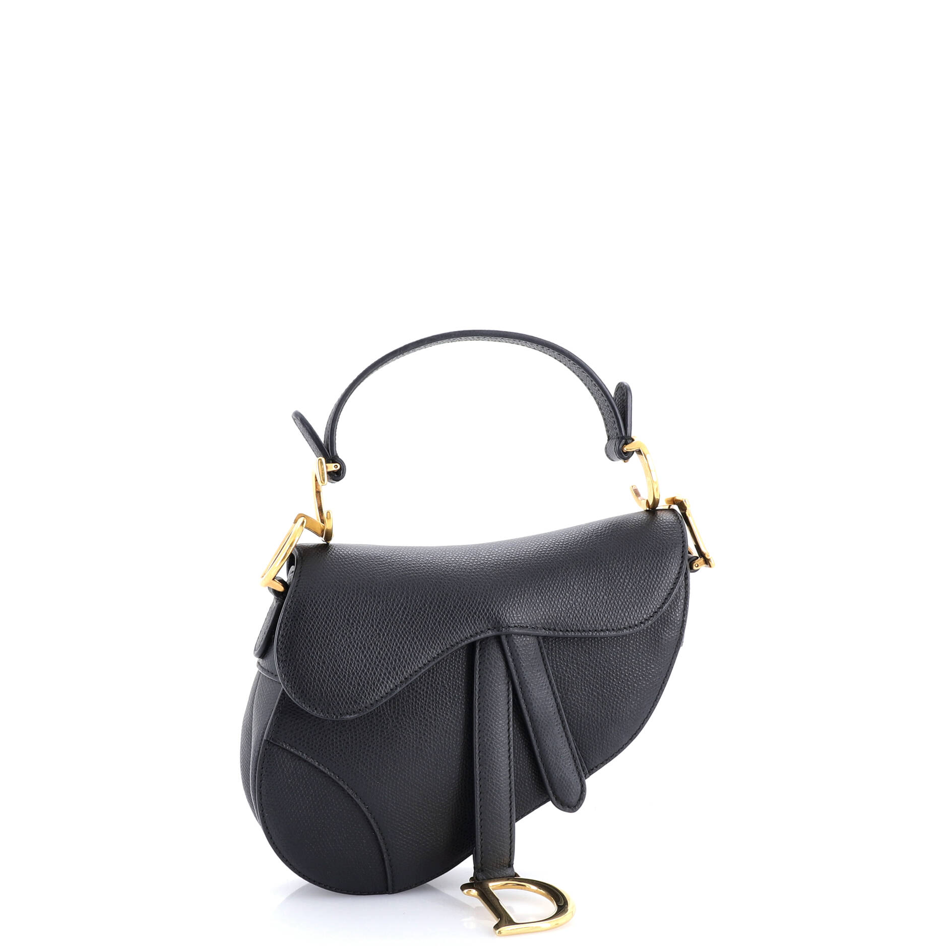 Saddle Handbag Leather Mini