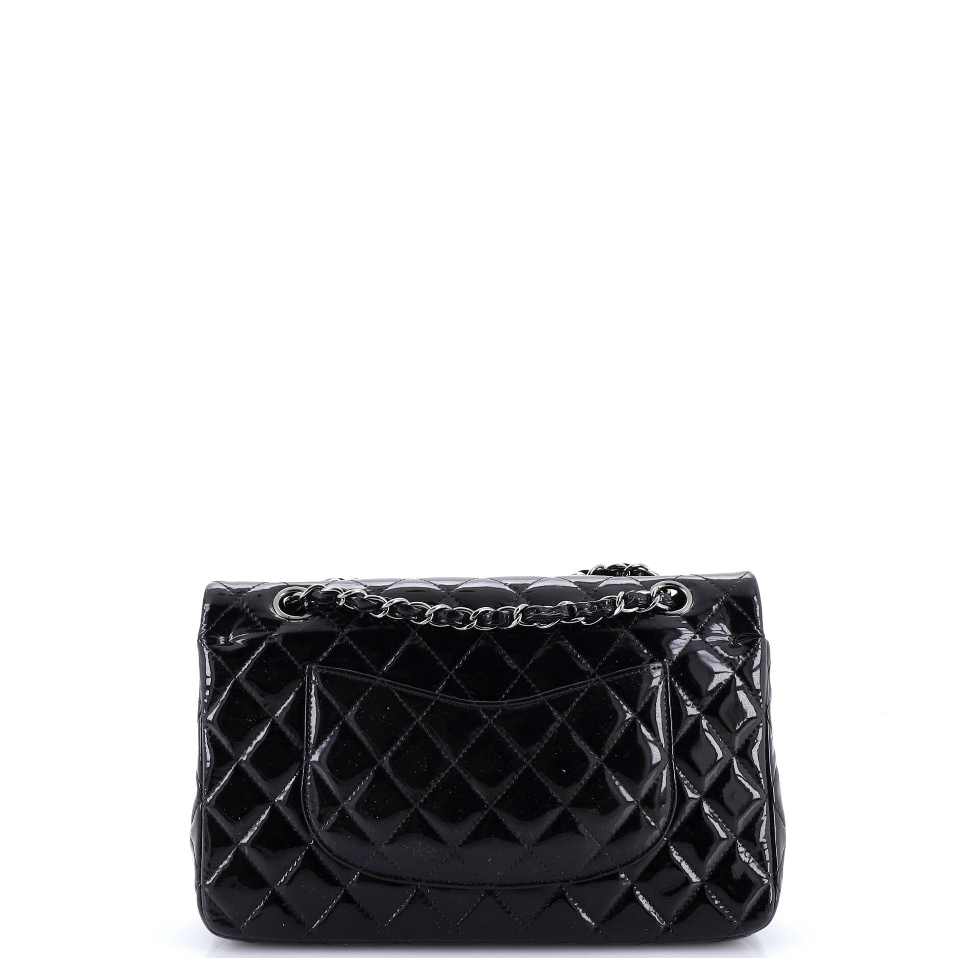 Classic Double Flap Bag Quilted Patent Medium