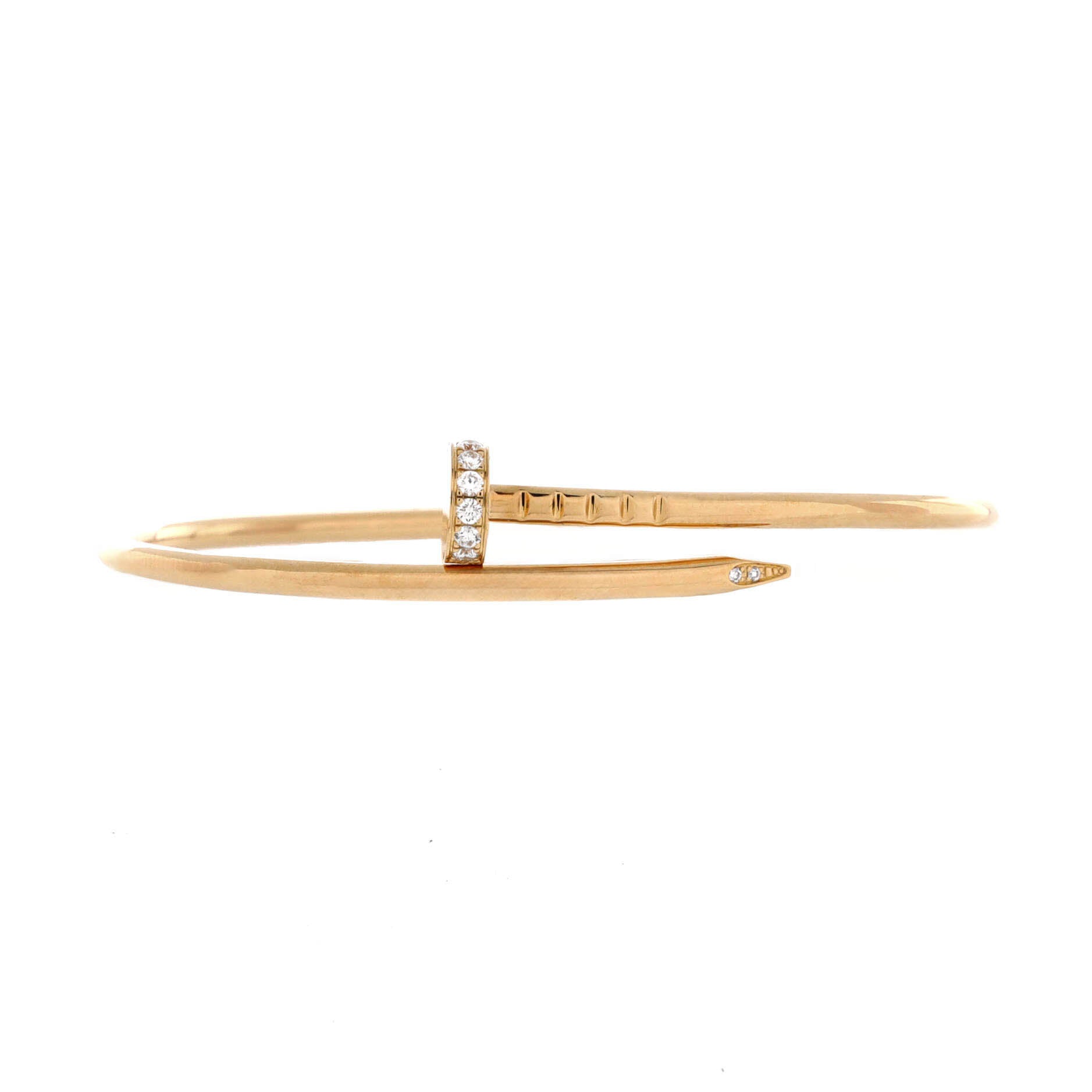 Juste un Clou Bracelet 18K Yellow Gold with Diamonds Small