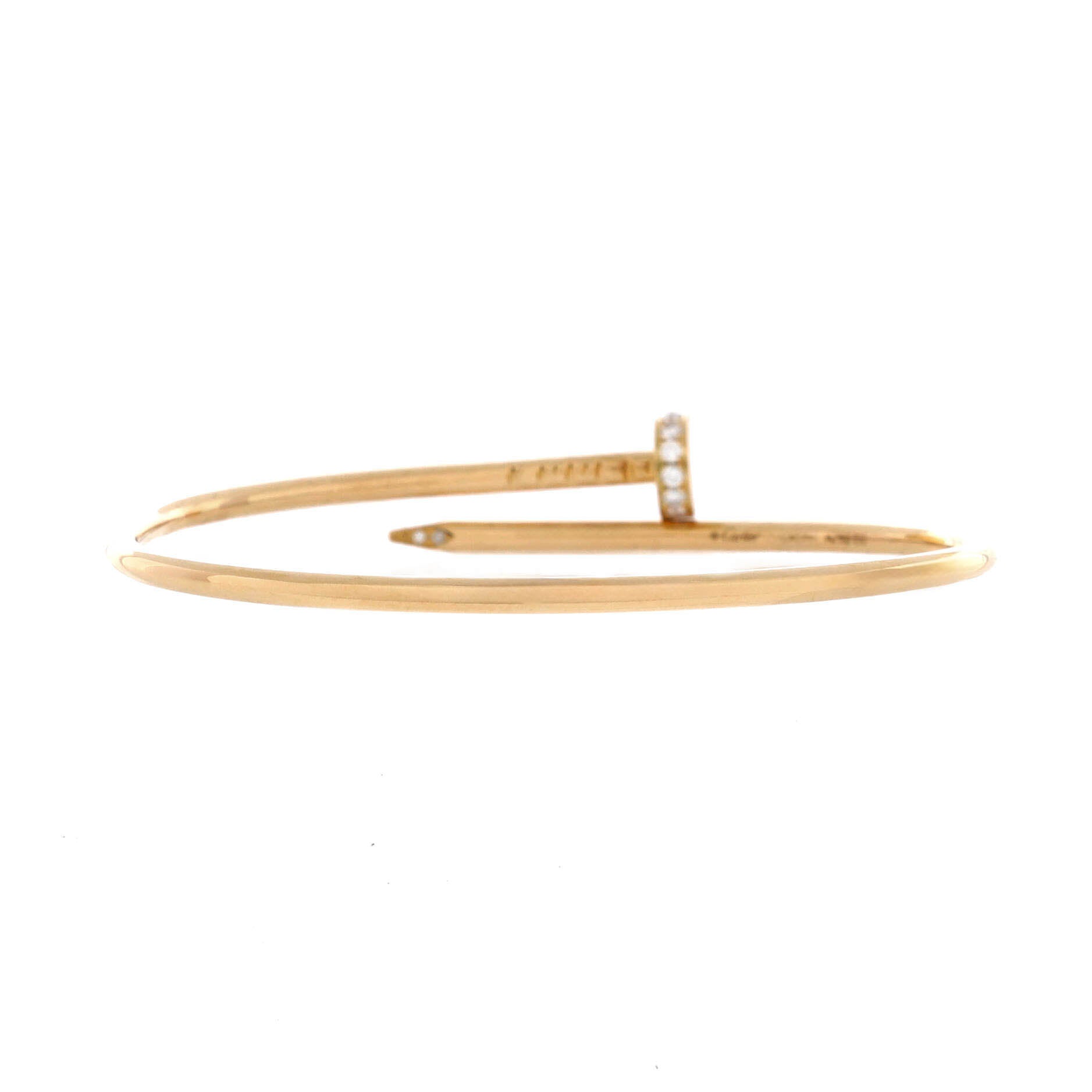 Juste un Clou Bracelet 18K Yellow Gold with Diamonds Small