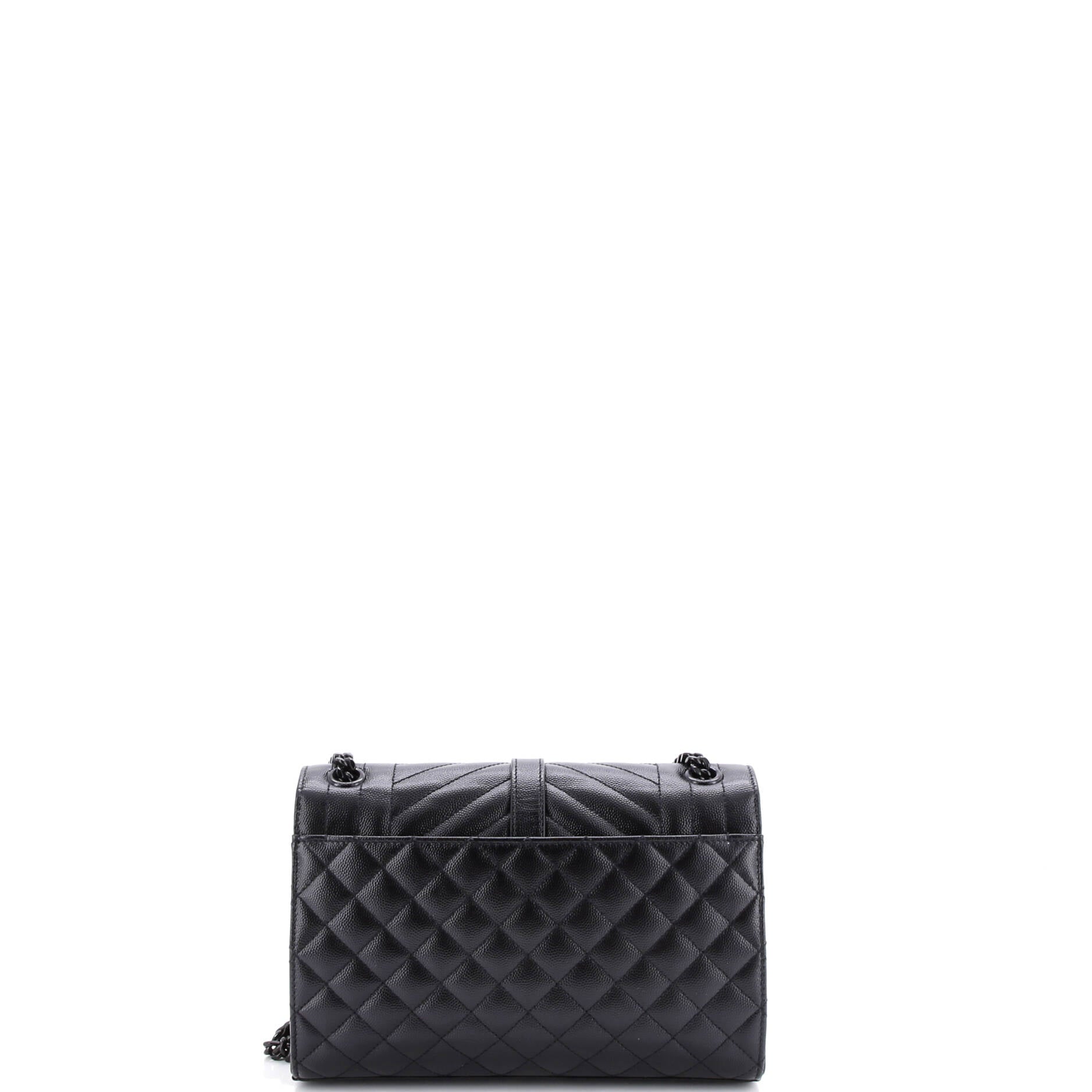 Classic Monogram Envelope Satchel Mixed Matelasse Leather Medium