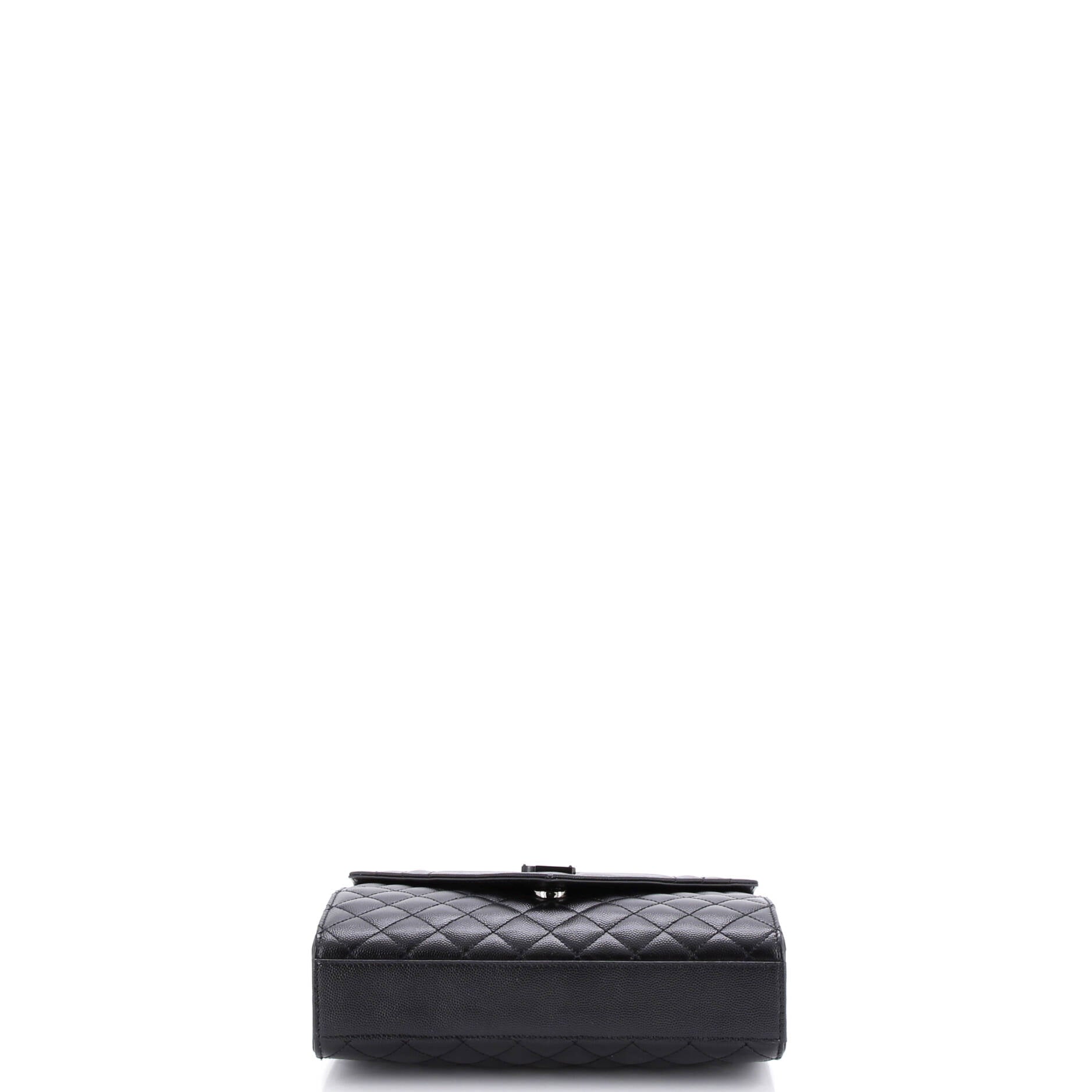Classic Monogram Envelope Satchel Mixed Matelasse Leather Medium