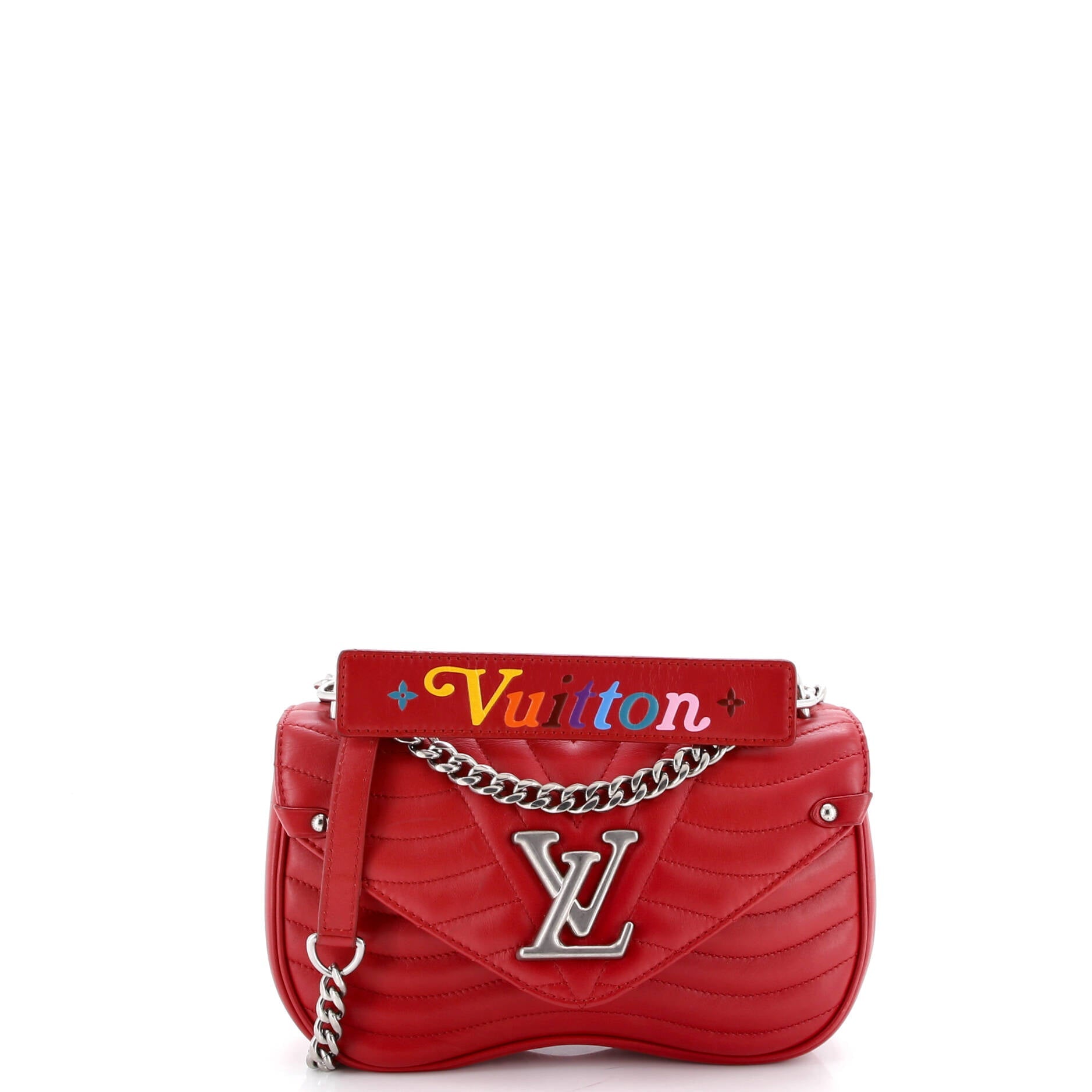 New Wave Chain Bag Quilted Leather MM