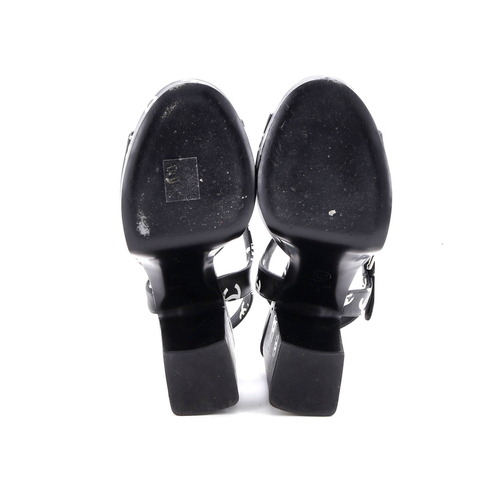 Women's Coco Beach Heeled Sandals Printed Leather