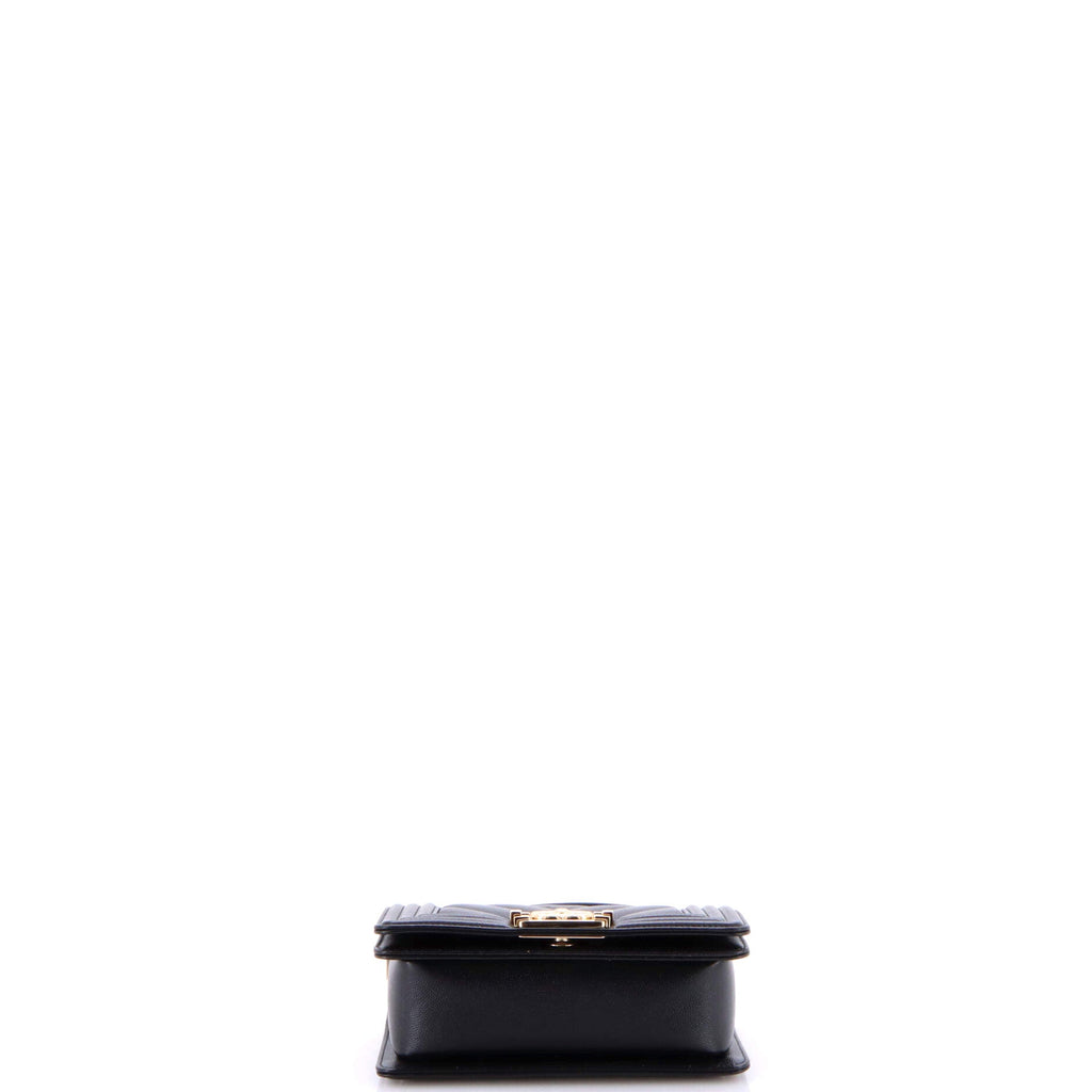 Boy Flap Bag Chevron Caviar Small