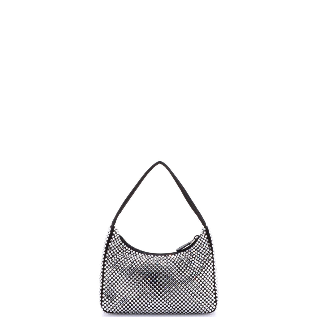 Re-Edition 2000 Hobo Crystal Embellished Satin Mini