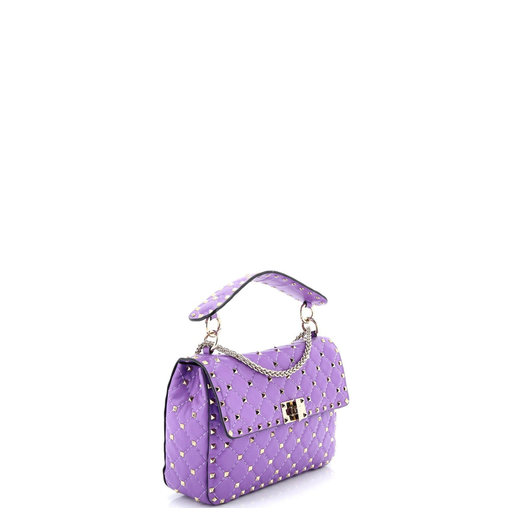 Rockstud Spike Flap Bag Quilted Leather Medium