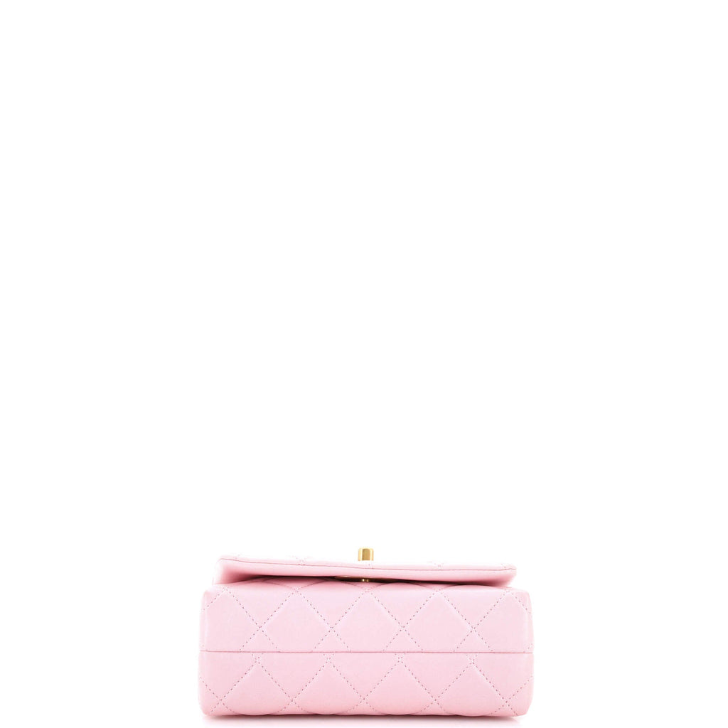 Enamel Multi CC Chain Flap Bag Quilted Lambskin Mini