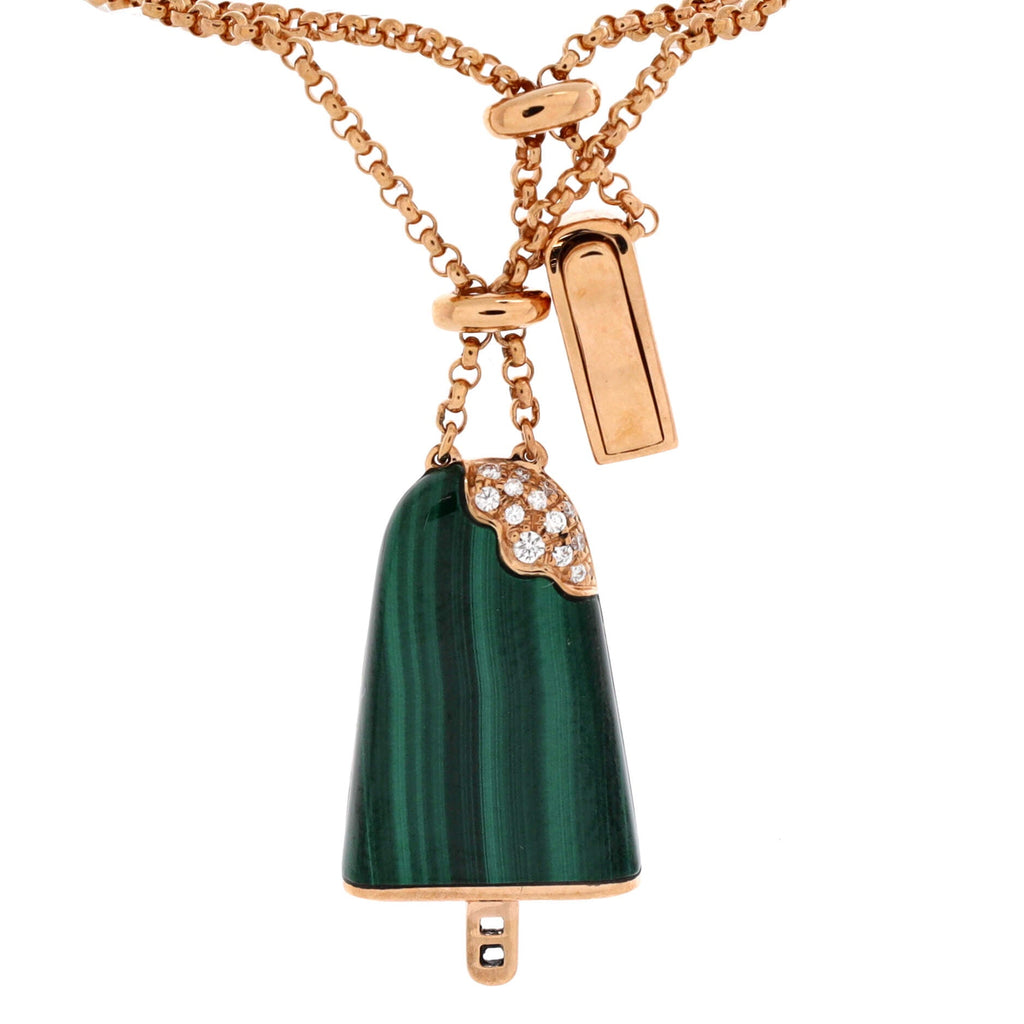 Gelati Bracelet 18K Rose Gold with Malachite and Diamonds