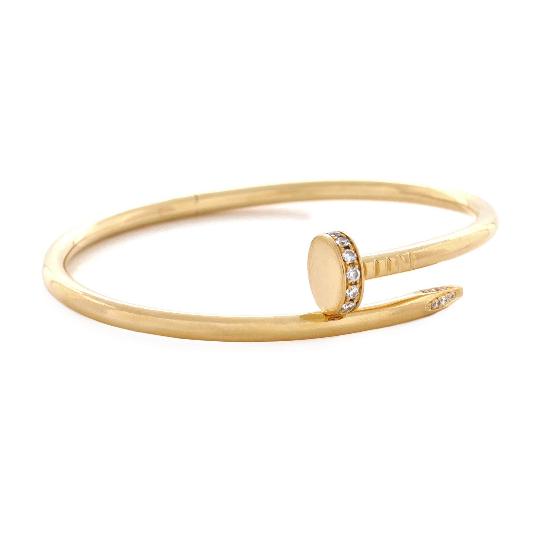 Juste un Clou Bracelet 18K Yellow Gold with Diamonds Classic