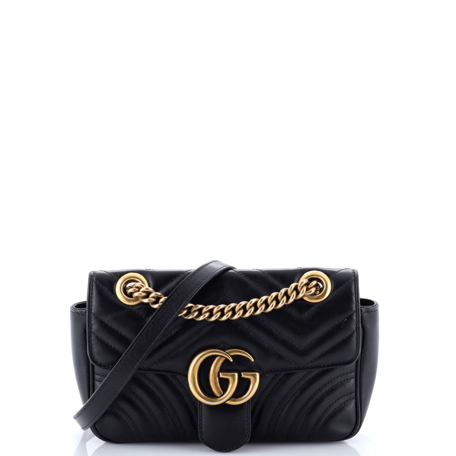 GG Marmont Flap Bag Matelasse Leather Mini