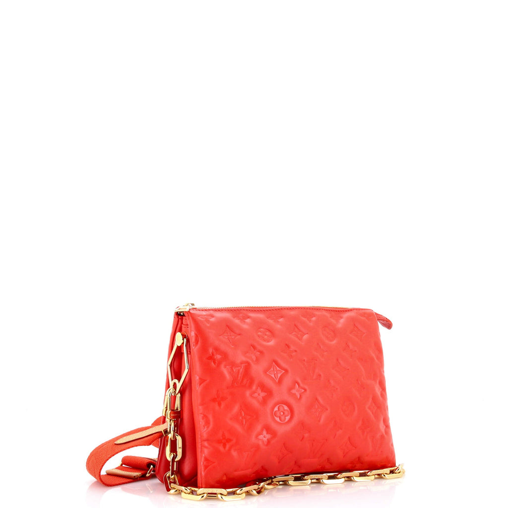 Coussin Bag Monogram Embossed Lambskin PM