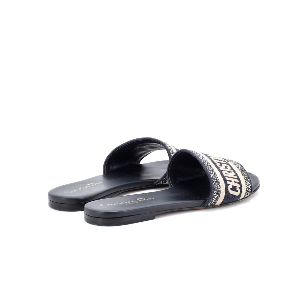 Women's Dway Flat Sandals Embroidered Canvas