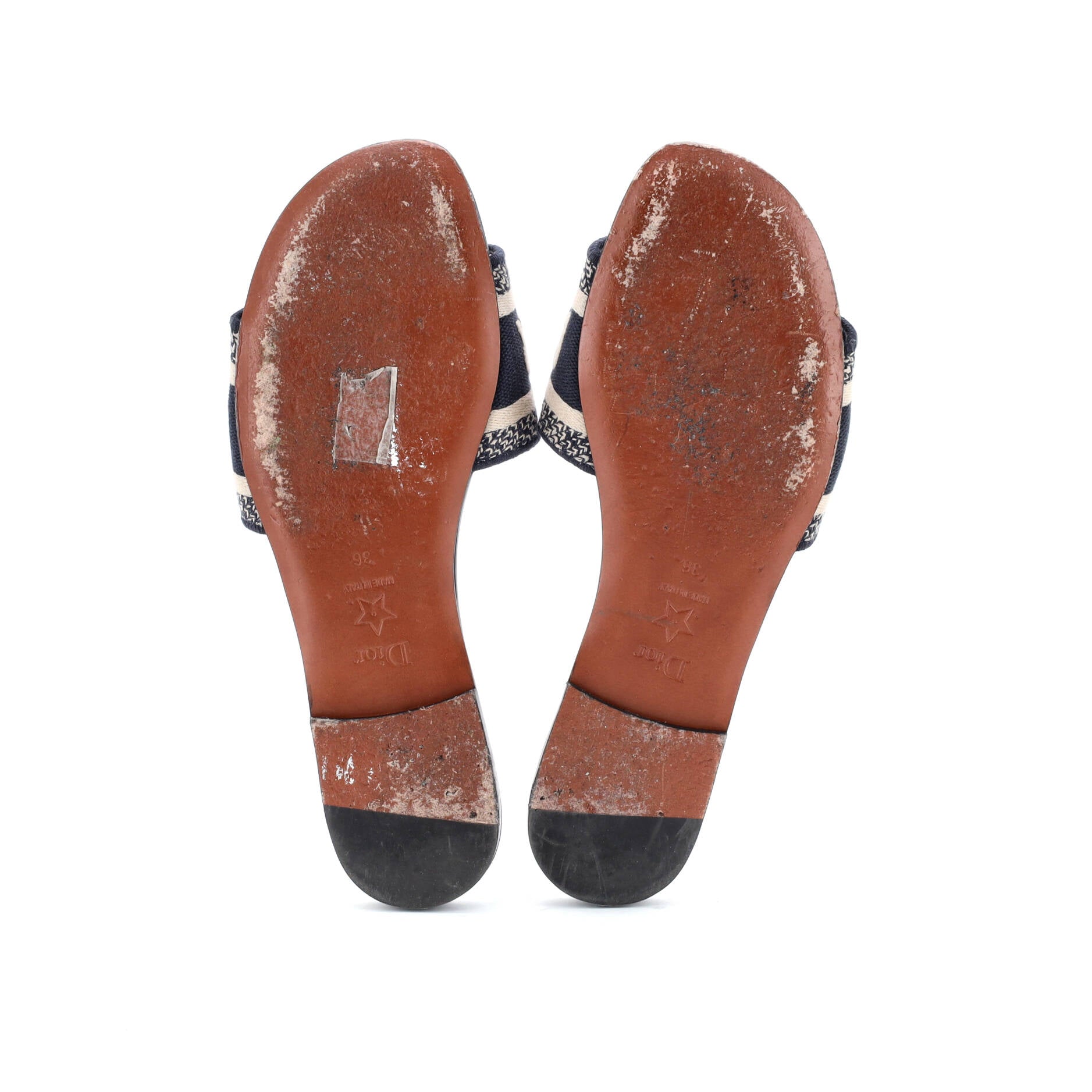 Women's Dway Flat Sandals Embroidered Canvas