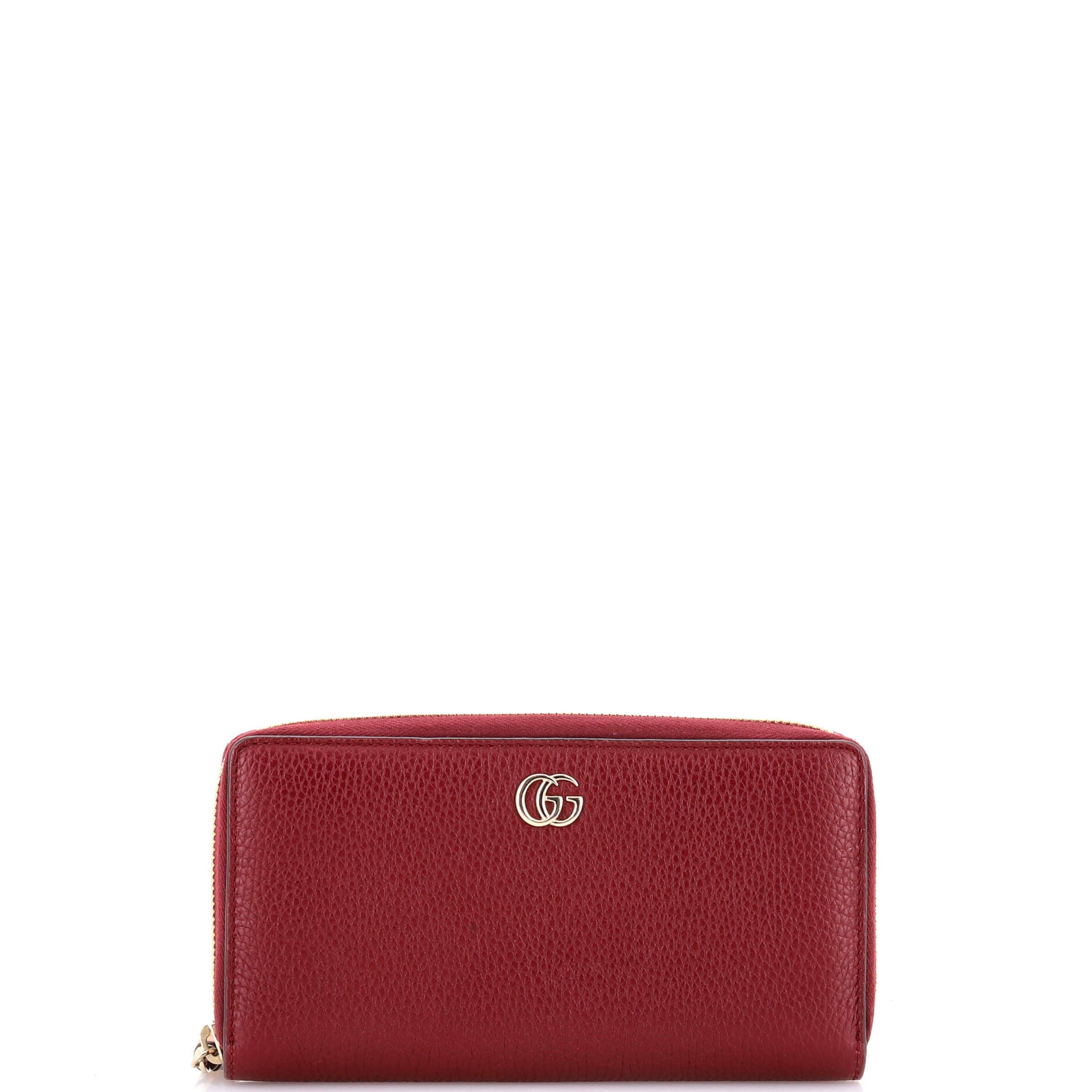 GG Marmont Bamboo Zip Around Wallet Leather