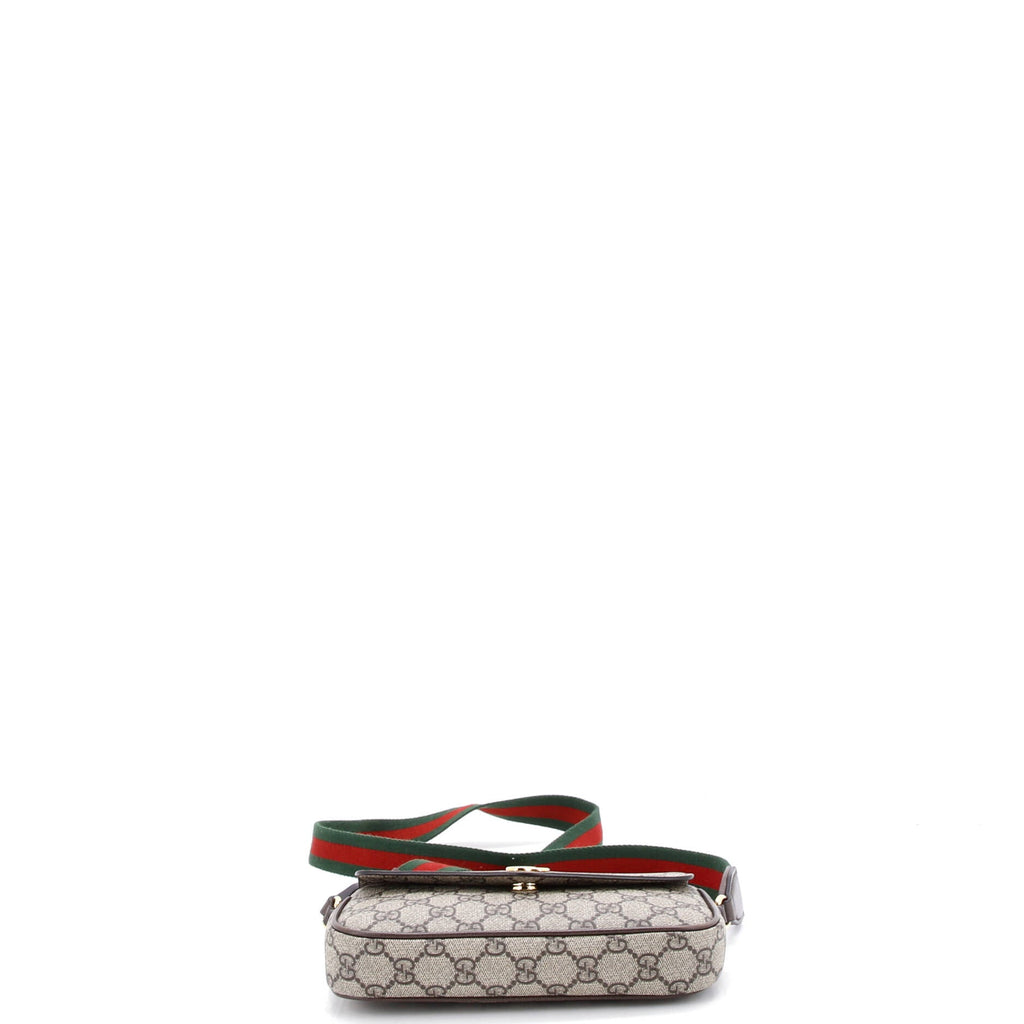 Ophidia Envelope Flap Shoulder Bag GG Coated Canvas Mini