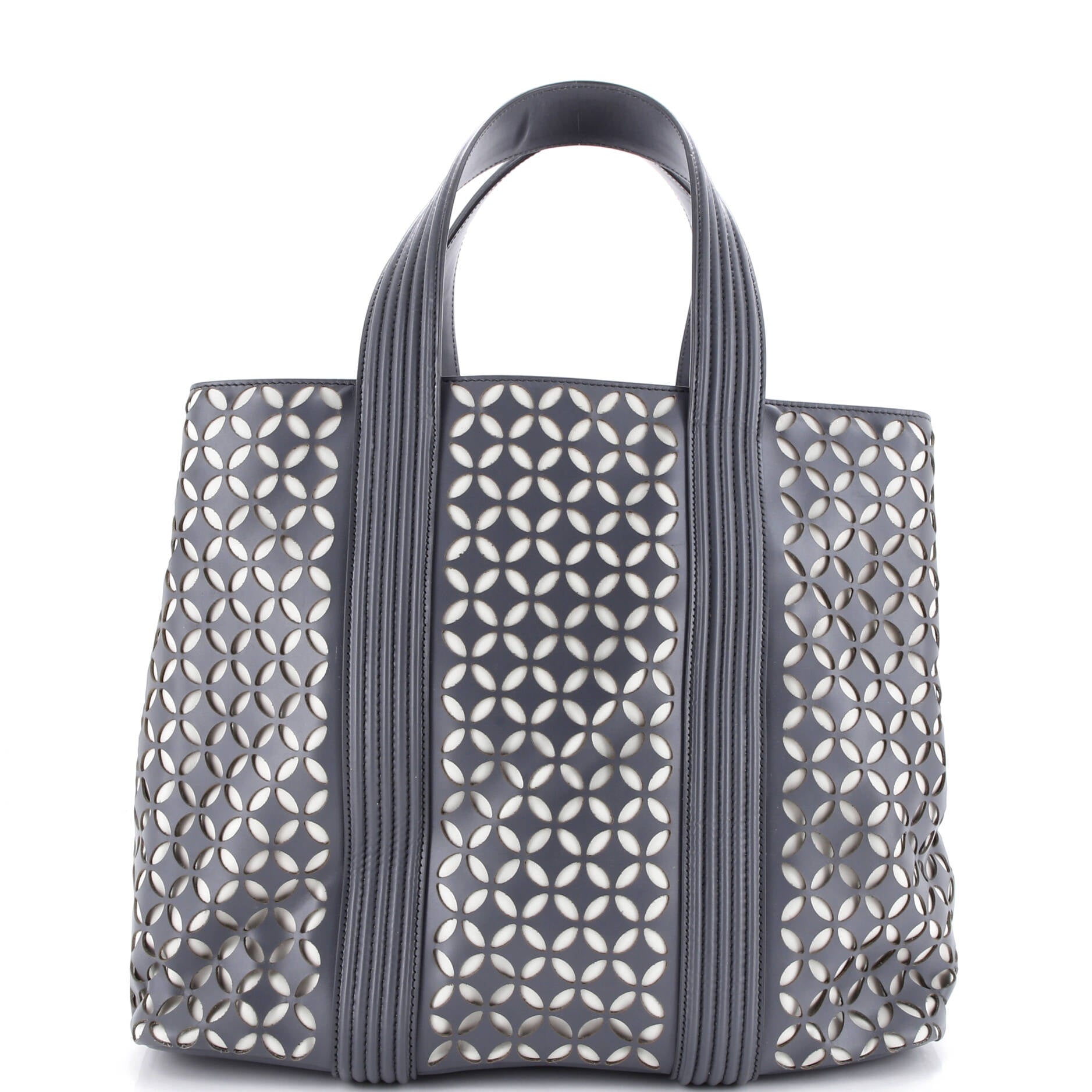 Side Snap Tote Laser Cut Leather