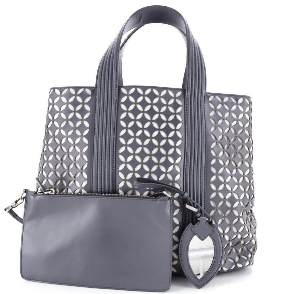 Side Snap Tote Laser Cut Leather