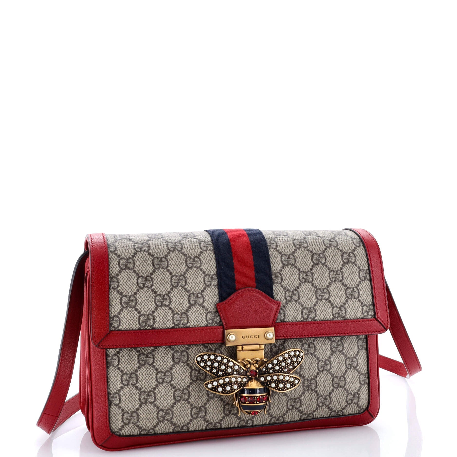 Queen Margaret Shoulder Bag GG Coated Canvas Medium