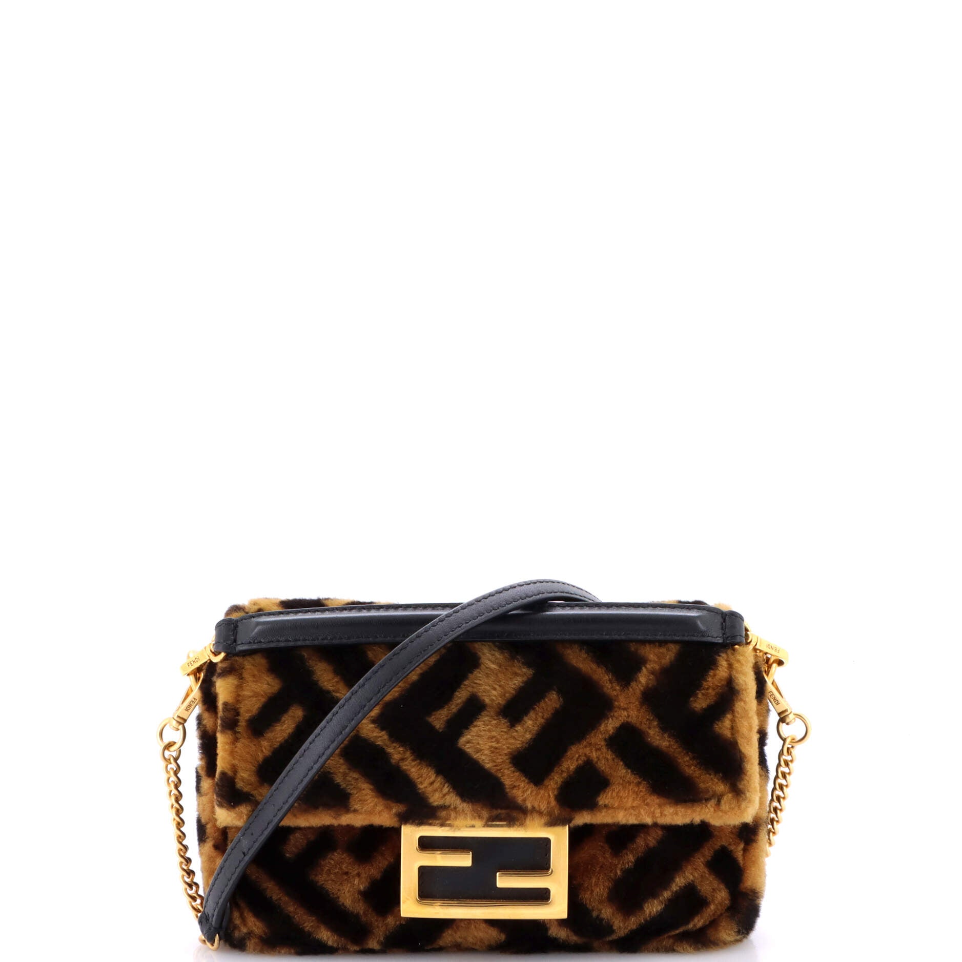 Baguette NM Bag Zucca Shearling Mini