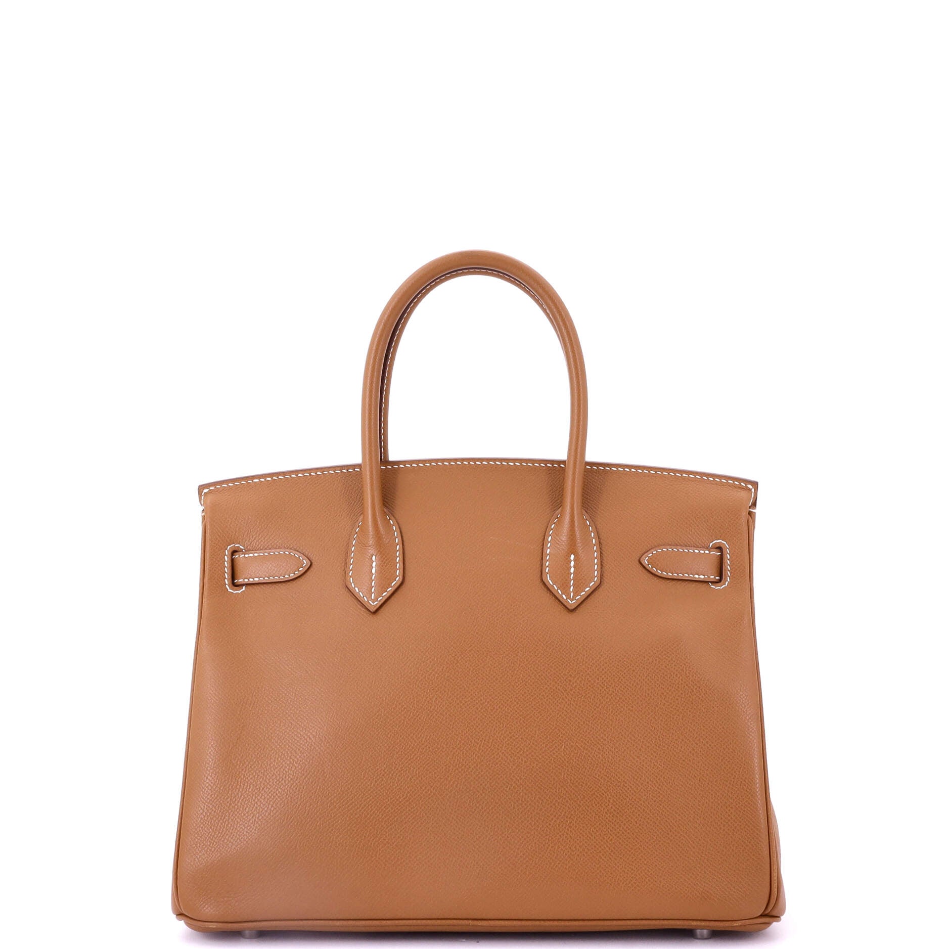 Birkin Handbag Gold Epsom with Palladium Hardware 30