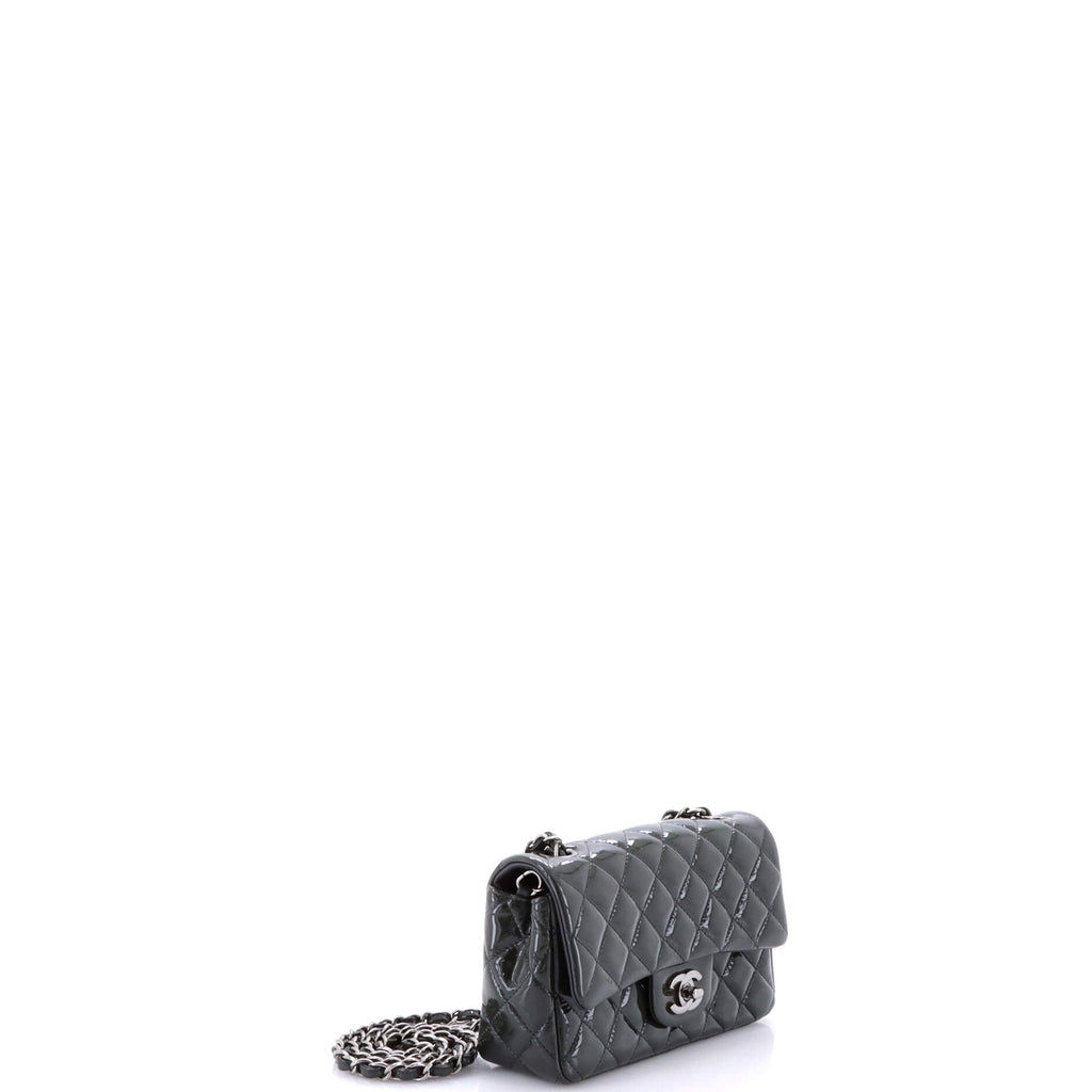 Classic Single Flap Bag Quilted Patent Mini