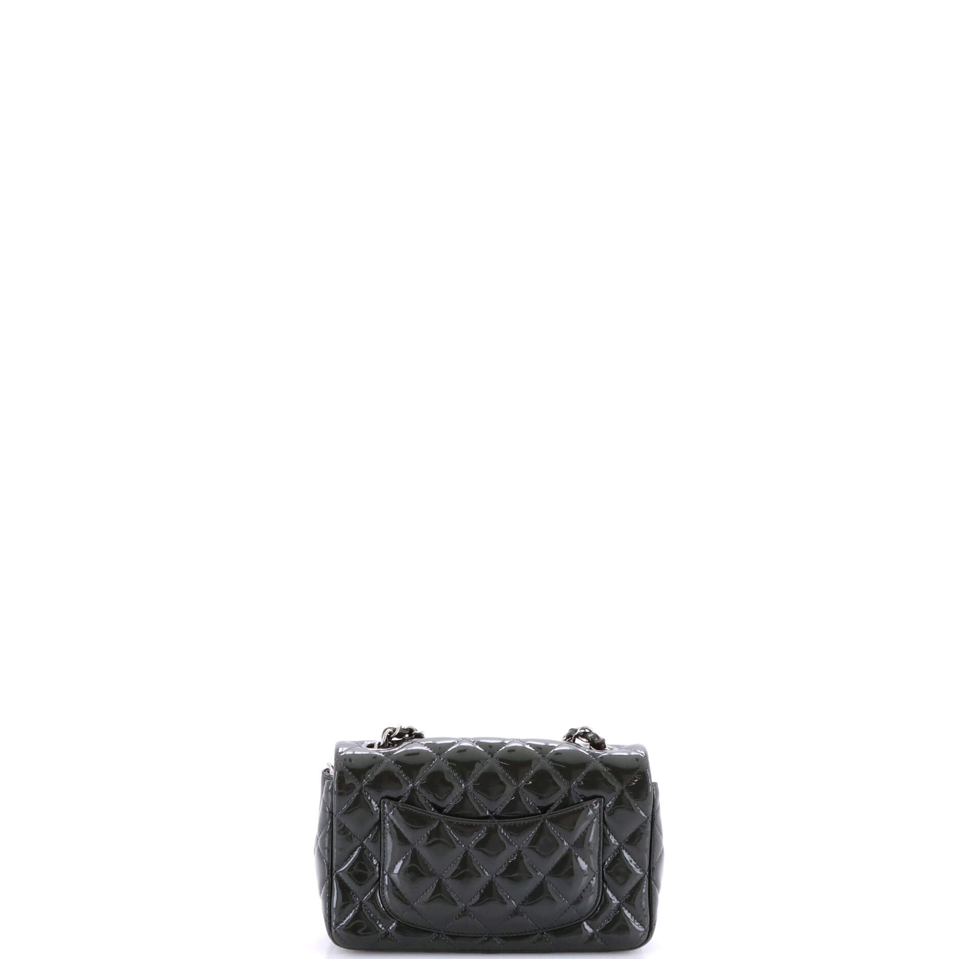 Classic Single Flap Bag Quilted Patent Mini