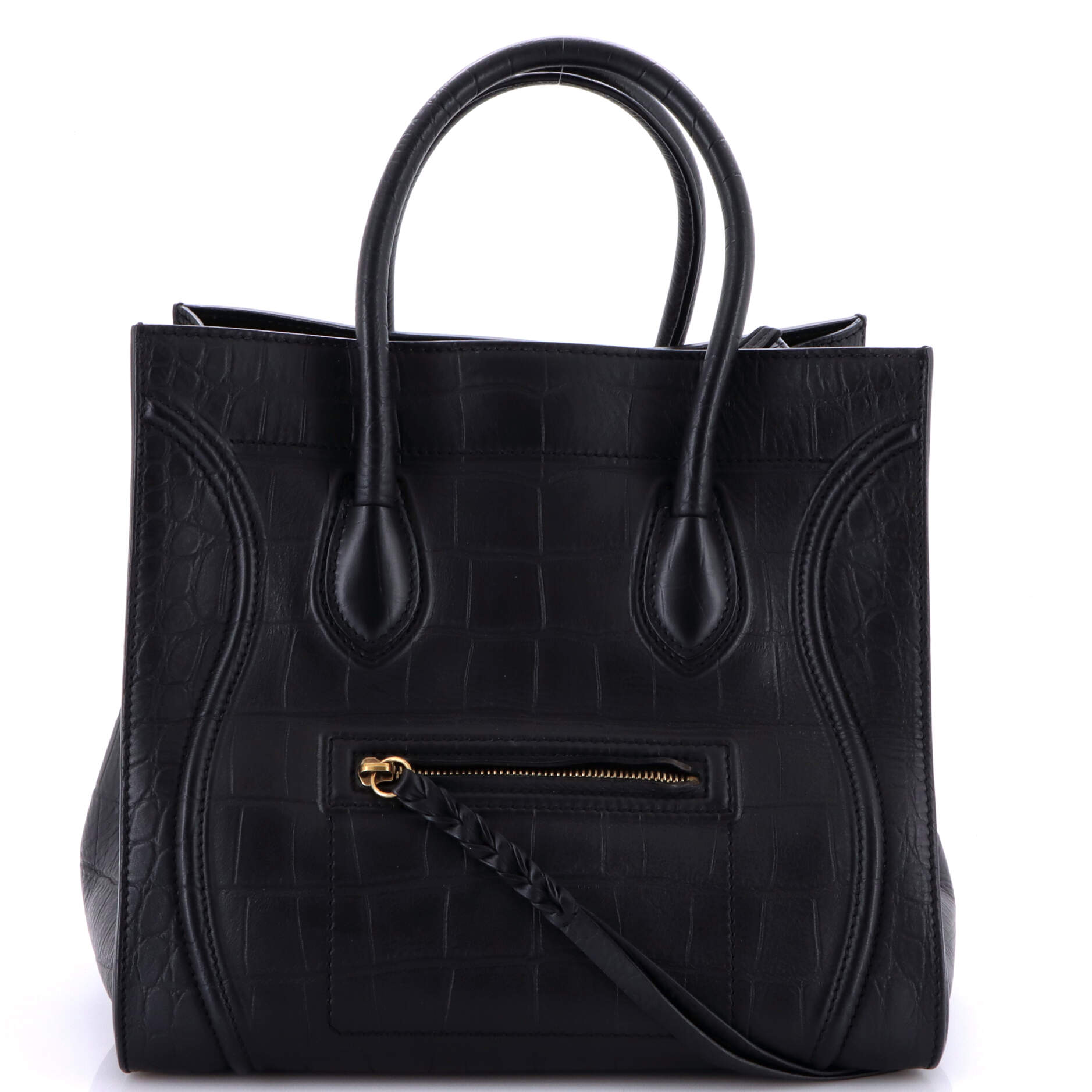 Phantom Bag Crocodile Embossed Leather Medium