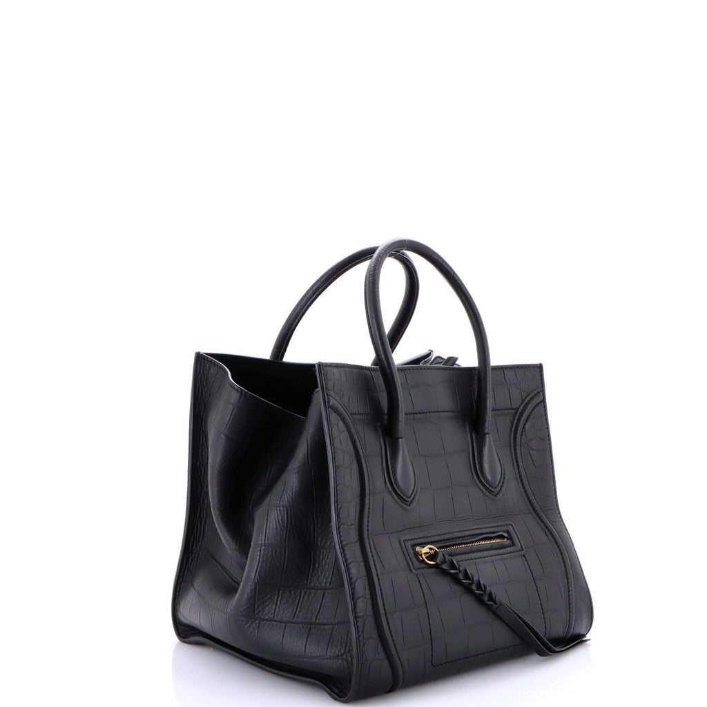 Phantom Bag Crocodile Embossed Leather Medium
