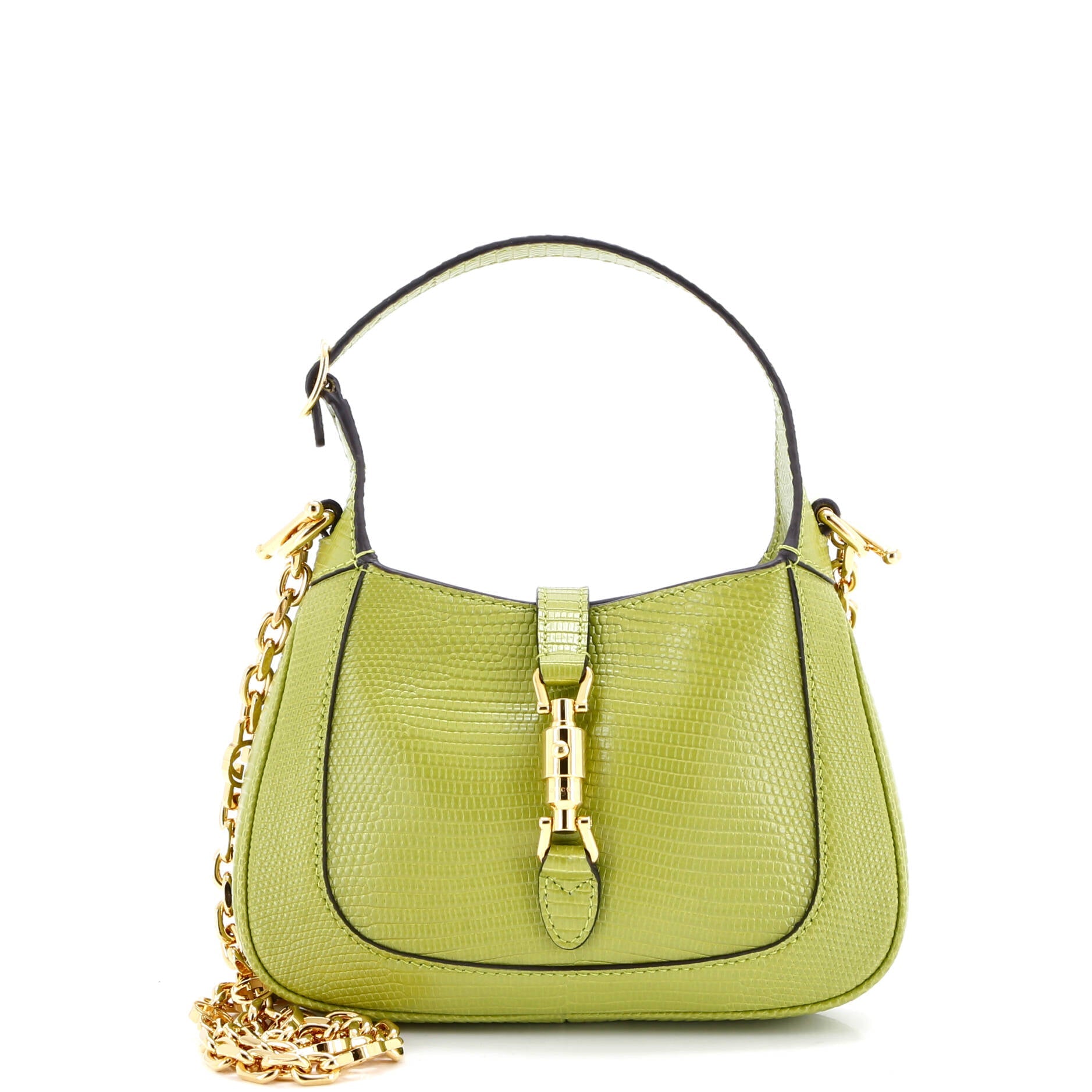 Jackie 1961 Chain Hobo Metallic Lizard Mini
