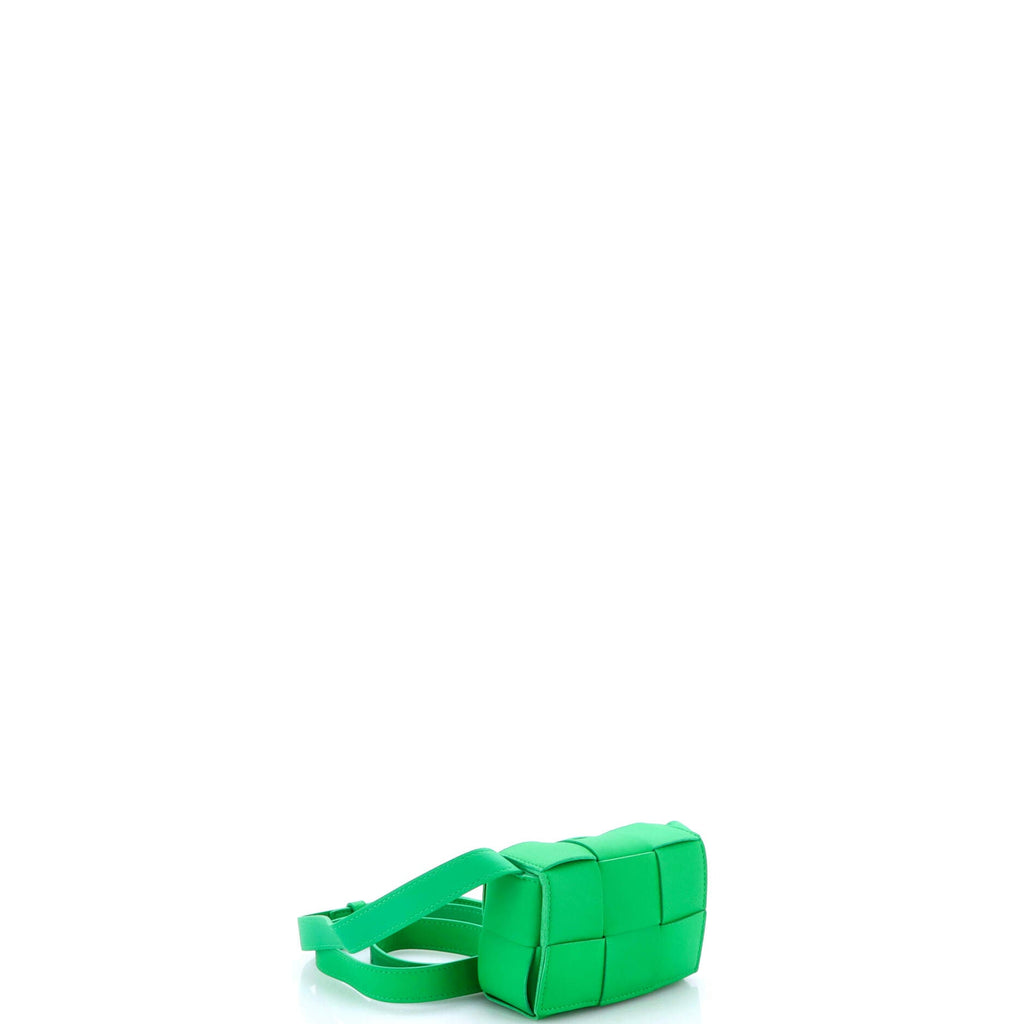 Cassette Crossbody Bag Maxi Intrecciato Leather Extra Mini