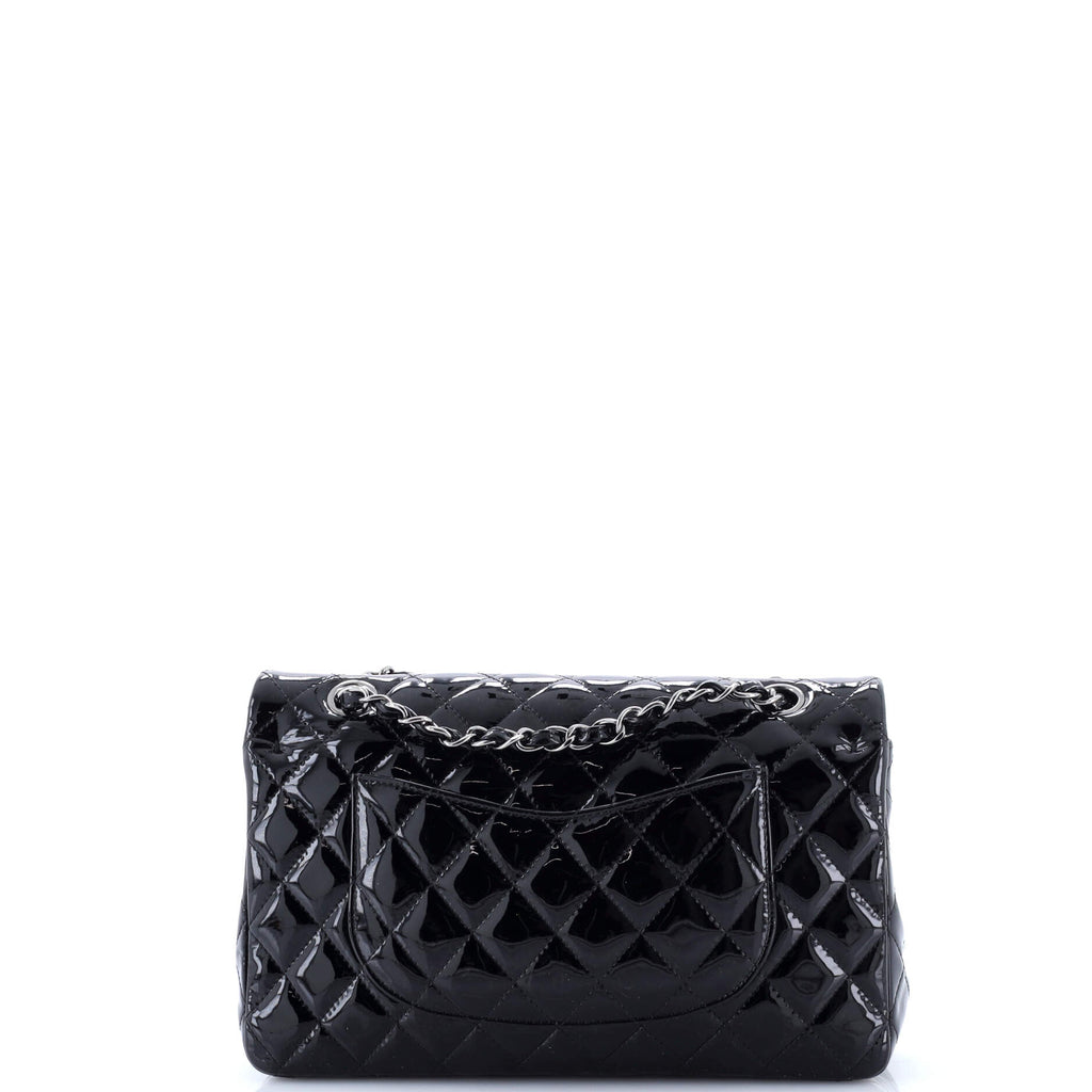 Vintage Classic Double Flap Bag Quilted Patent Medium
