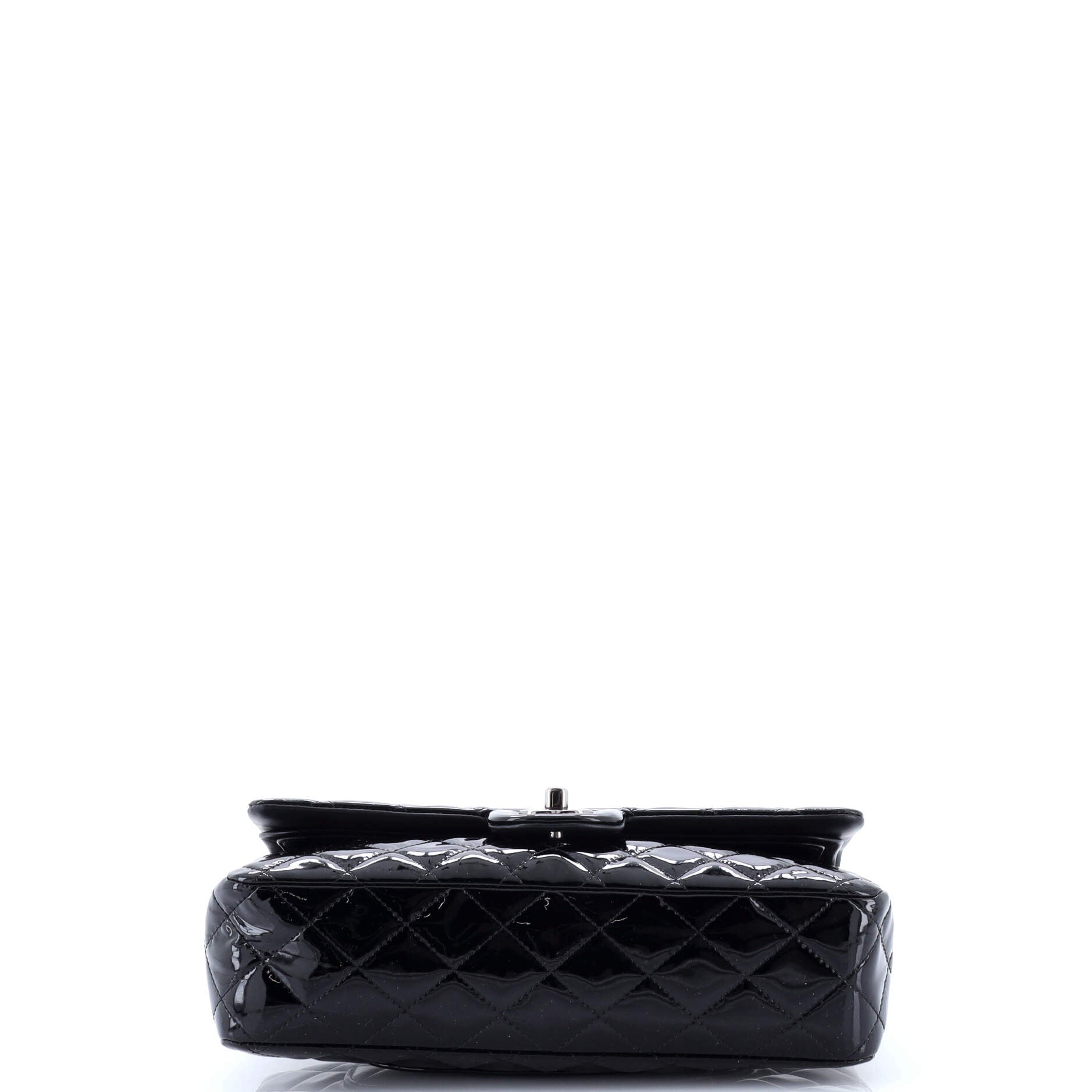 Vintage Classic Double Flap Bag Quilted Patent Medium