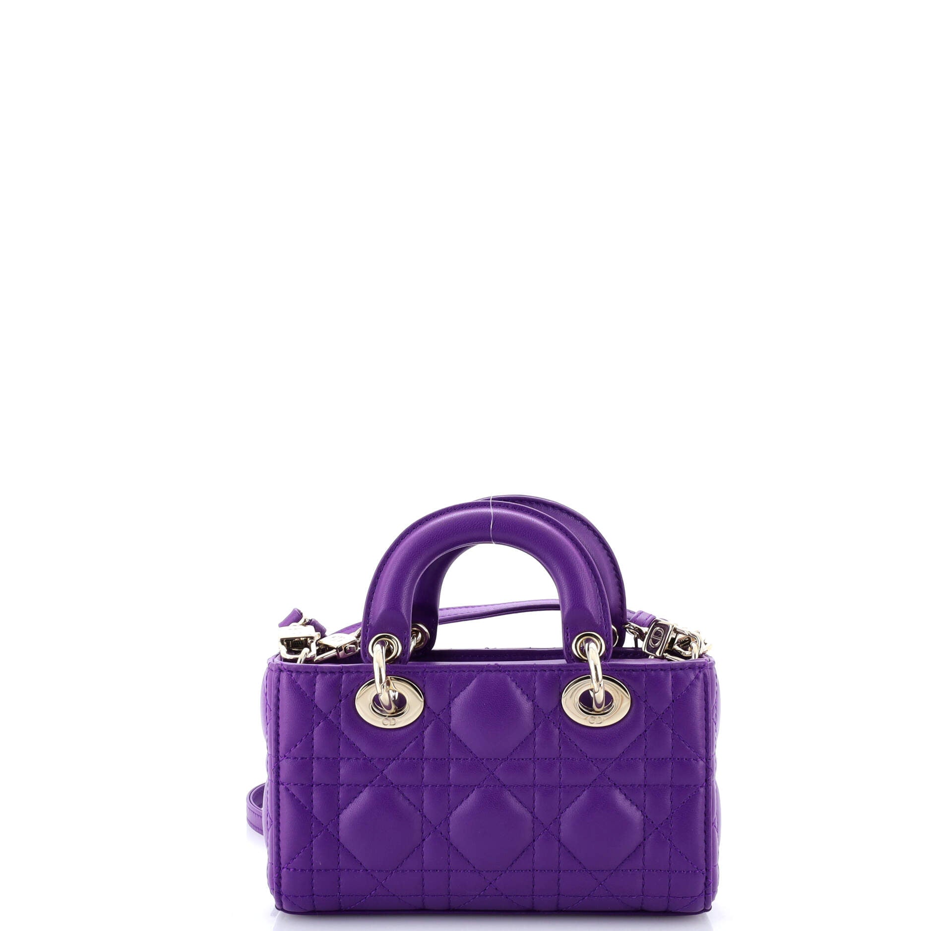 Lady D-Joy Bag Cannage Quilt Lambskin Micro