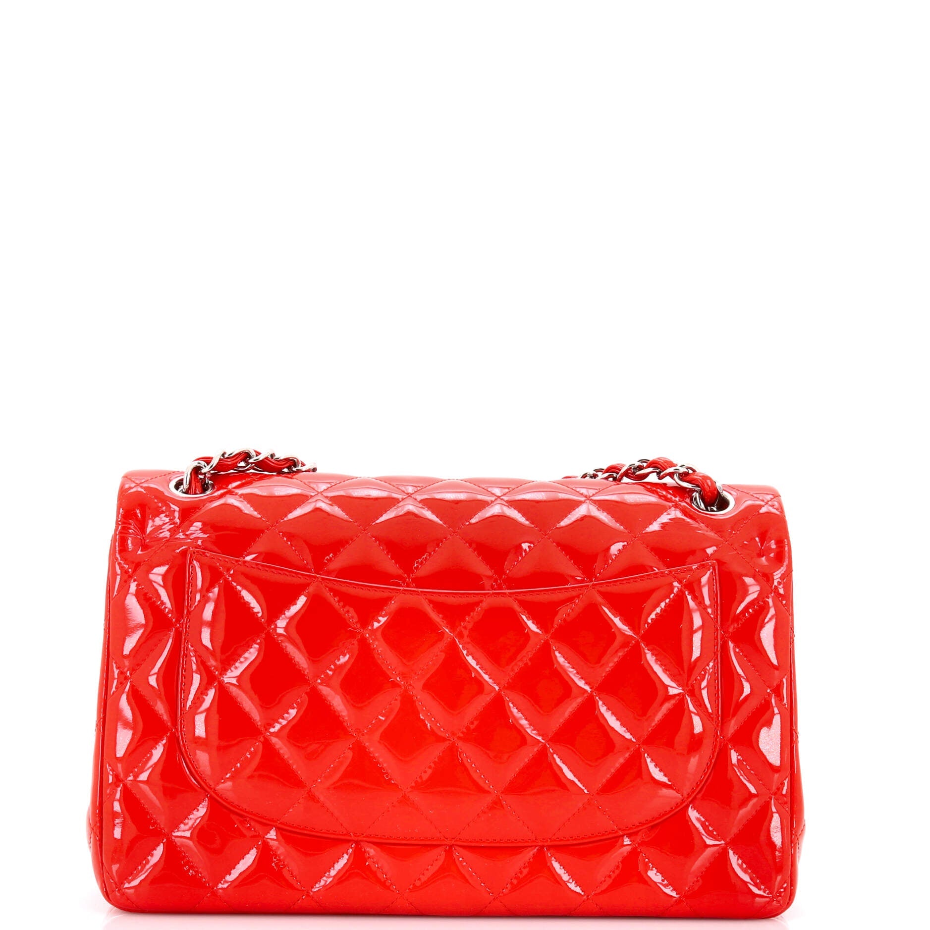 Classic Double Flap Bag Quilted Patent Jumbo