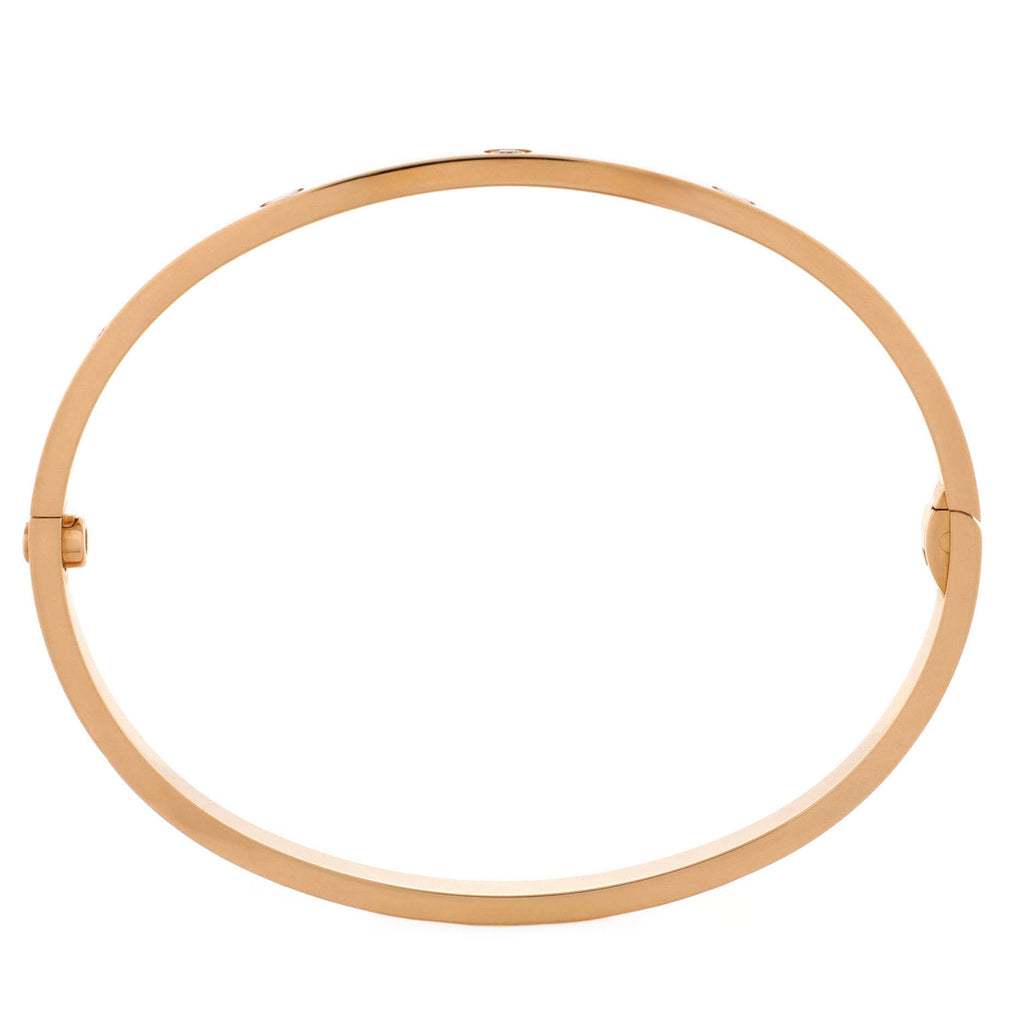 Love 6 Diamond Bracelet 18K Rose Gold and Diamonds Small