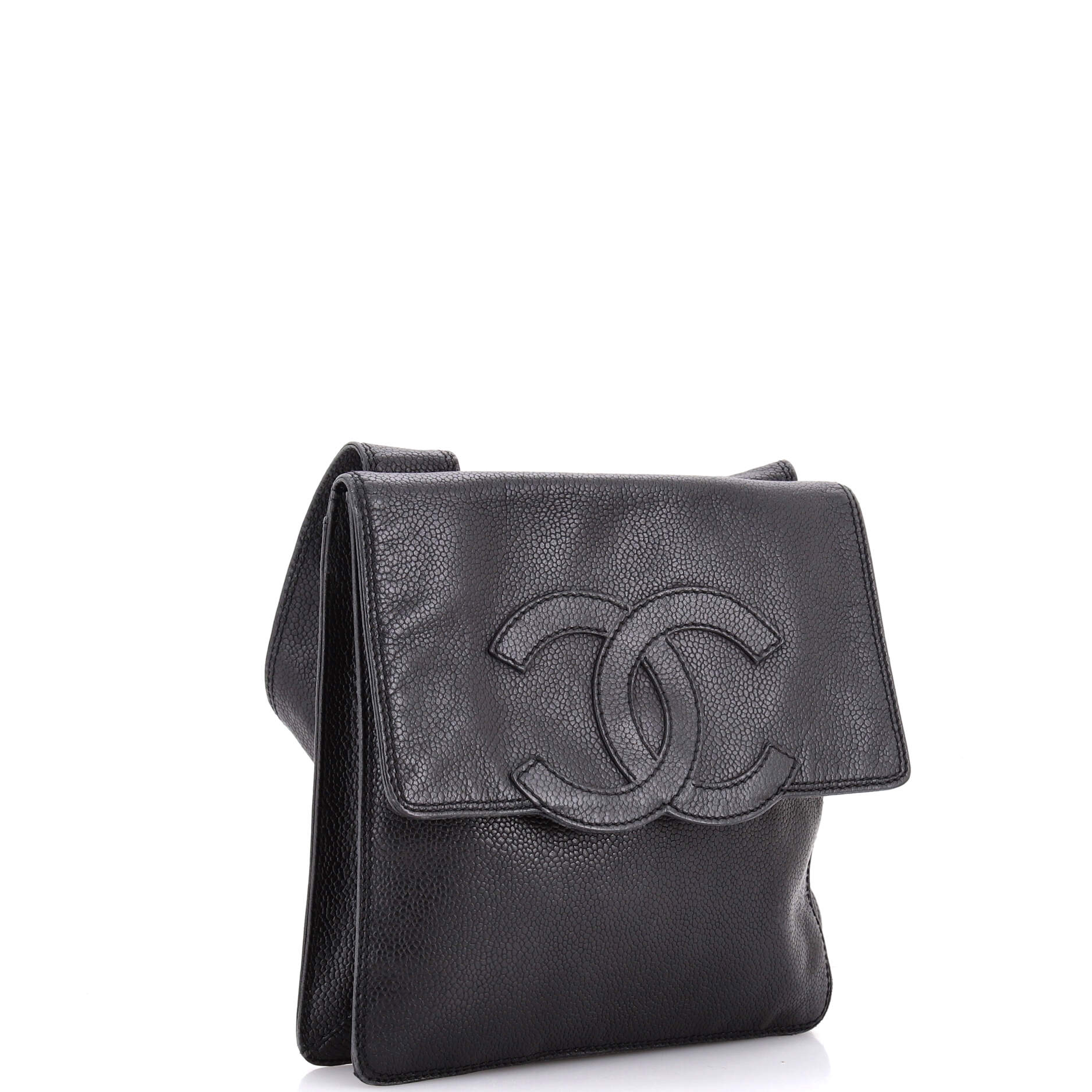 Vintage Timeless CC Flat Crossbody Caviar Mini