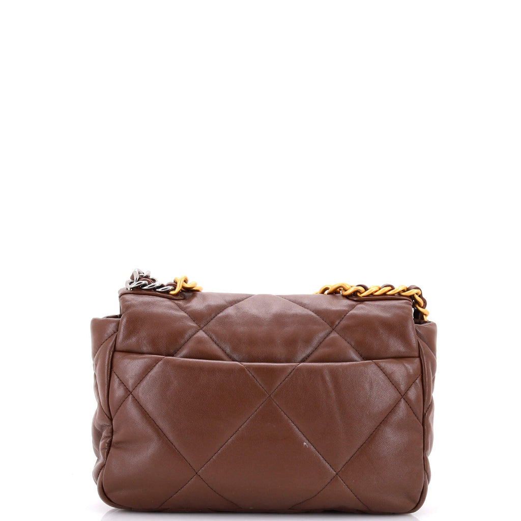 19 Flap Bag Quilted Leather Medium