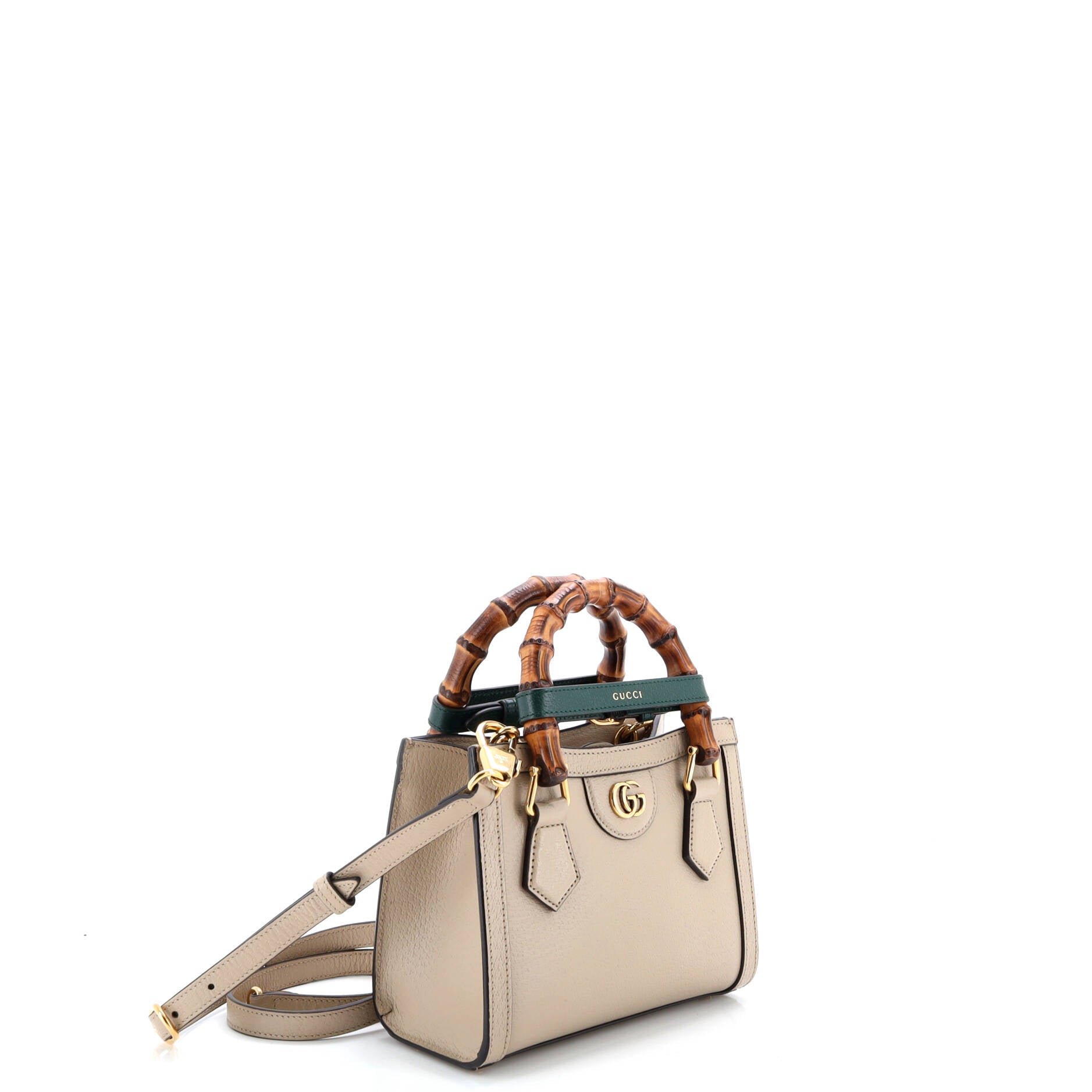 Diana NM Bamboo Handle Tote Leather Mini