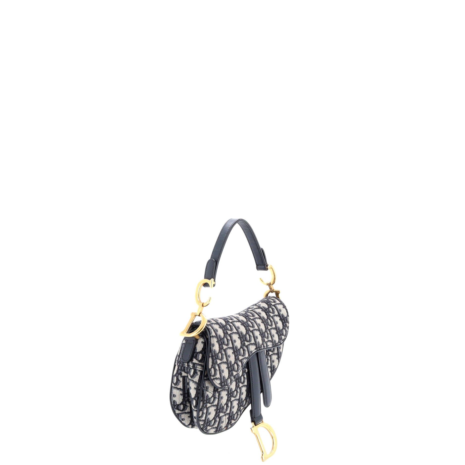 Saddle Handbag Oblique Canvas Mini