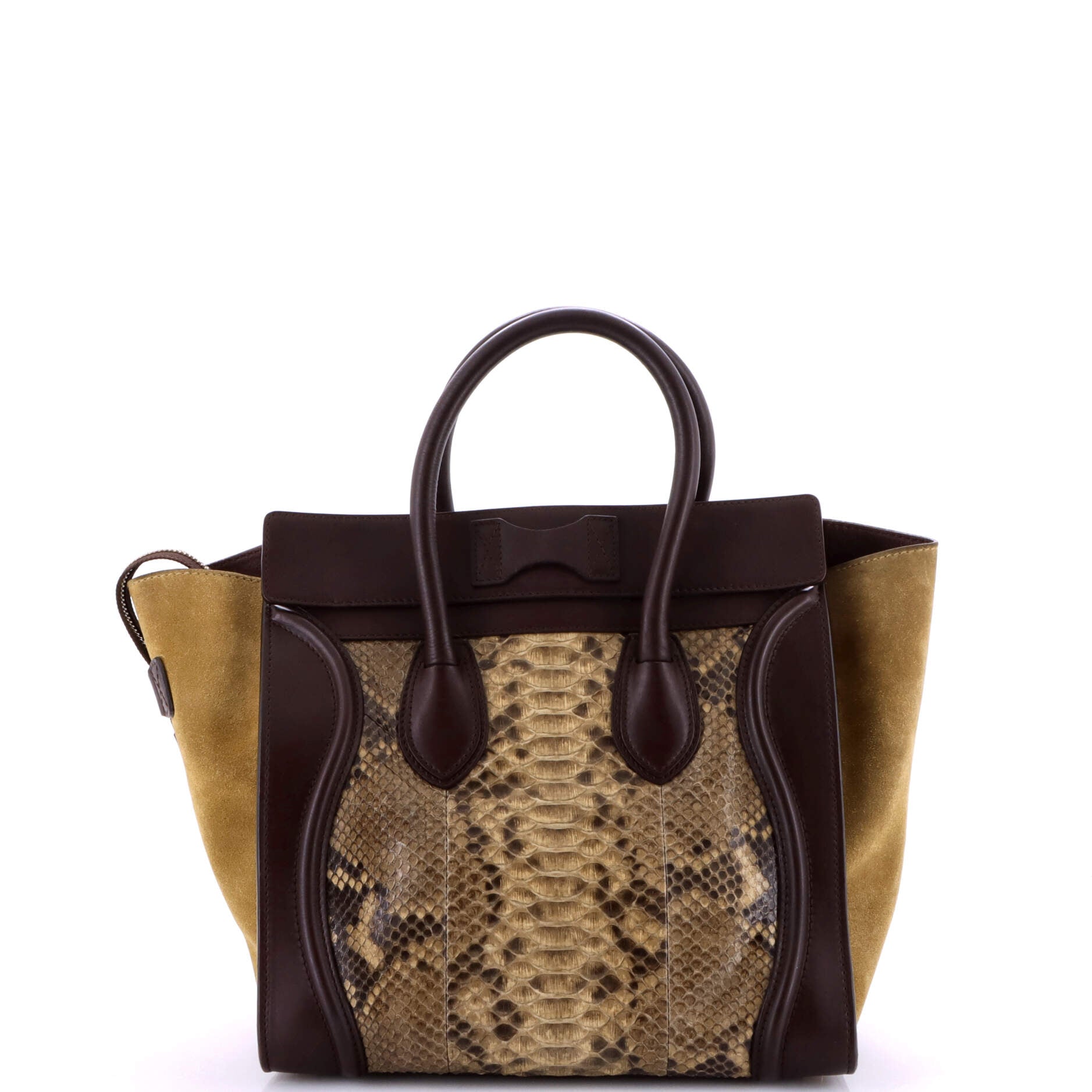 Luggage Bag Python and Leather Mini