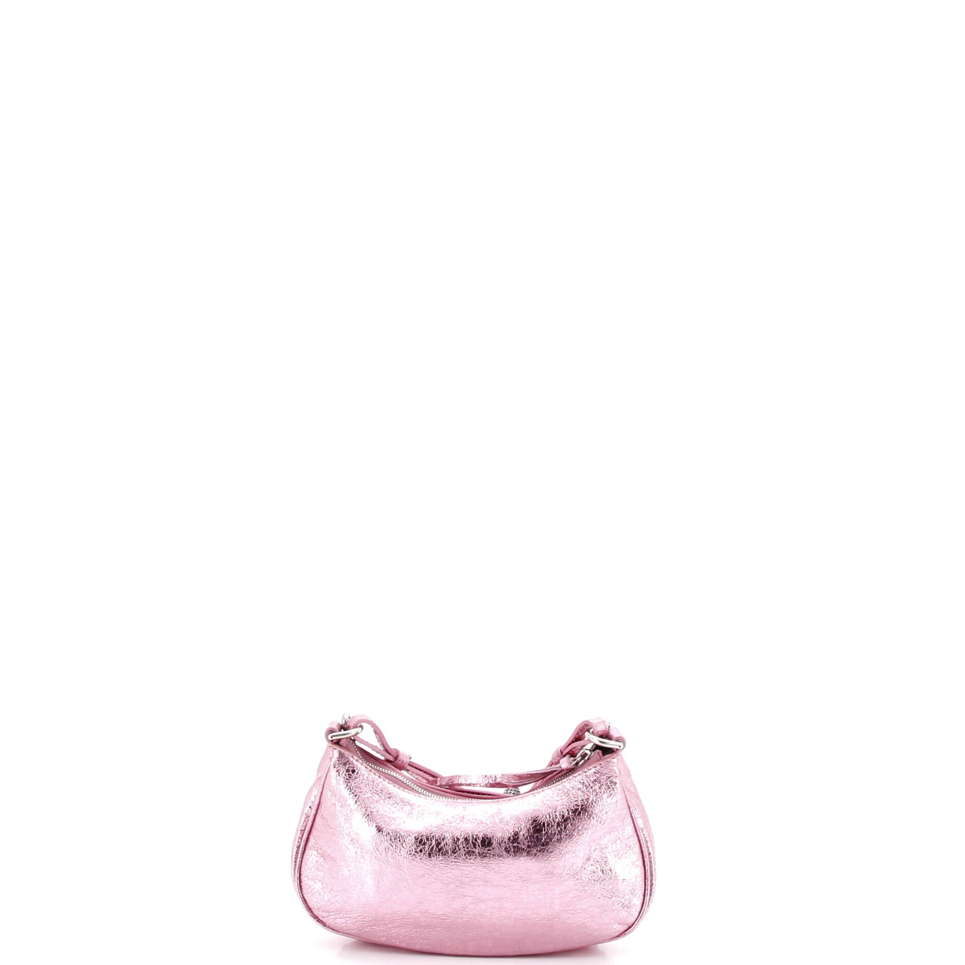 Le Cagole Giant Studs Shoulder Bag Leather with Crystals Mini