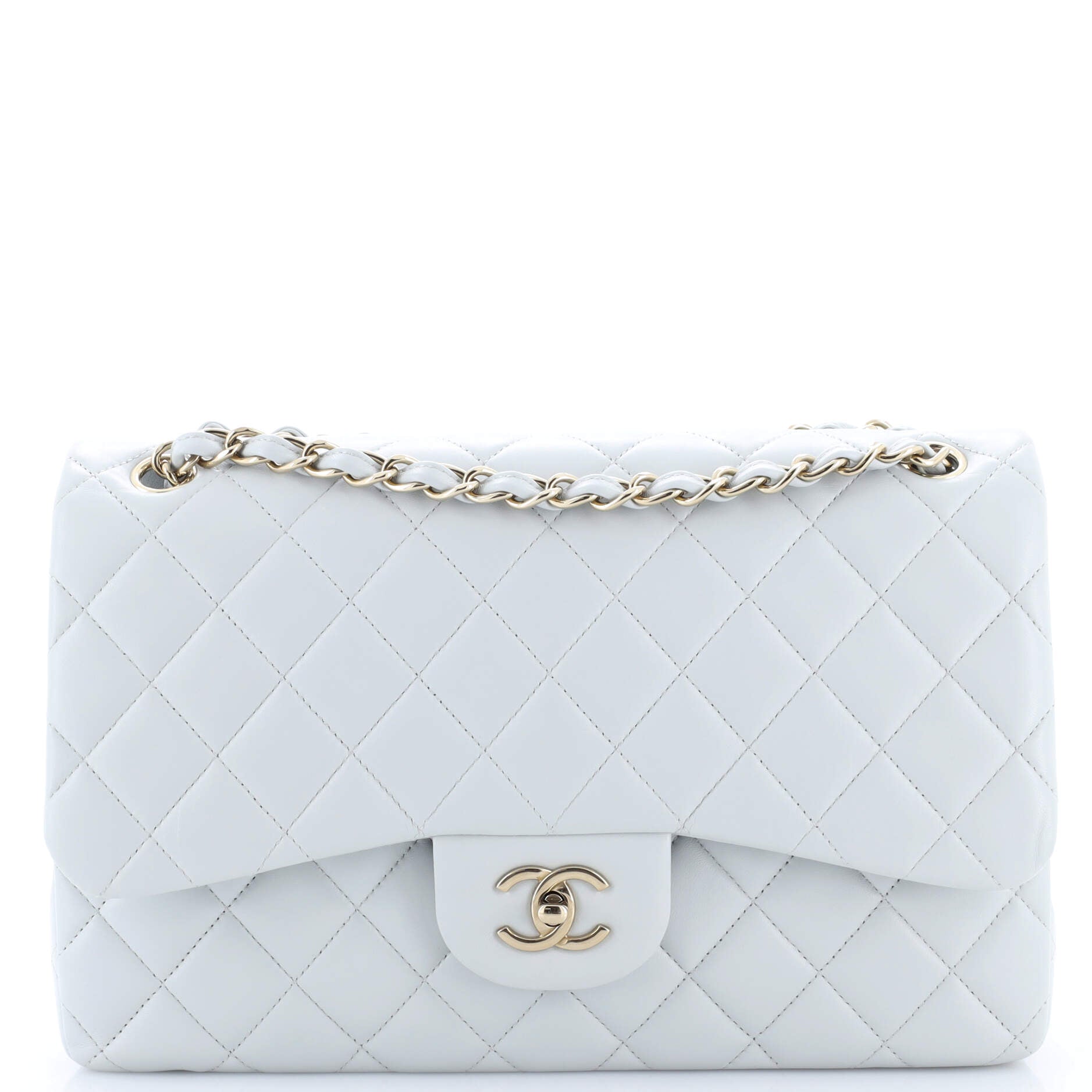 Classic Double Flap Bag Quilted Lambskin Jumbo
