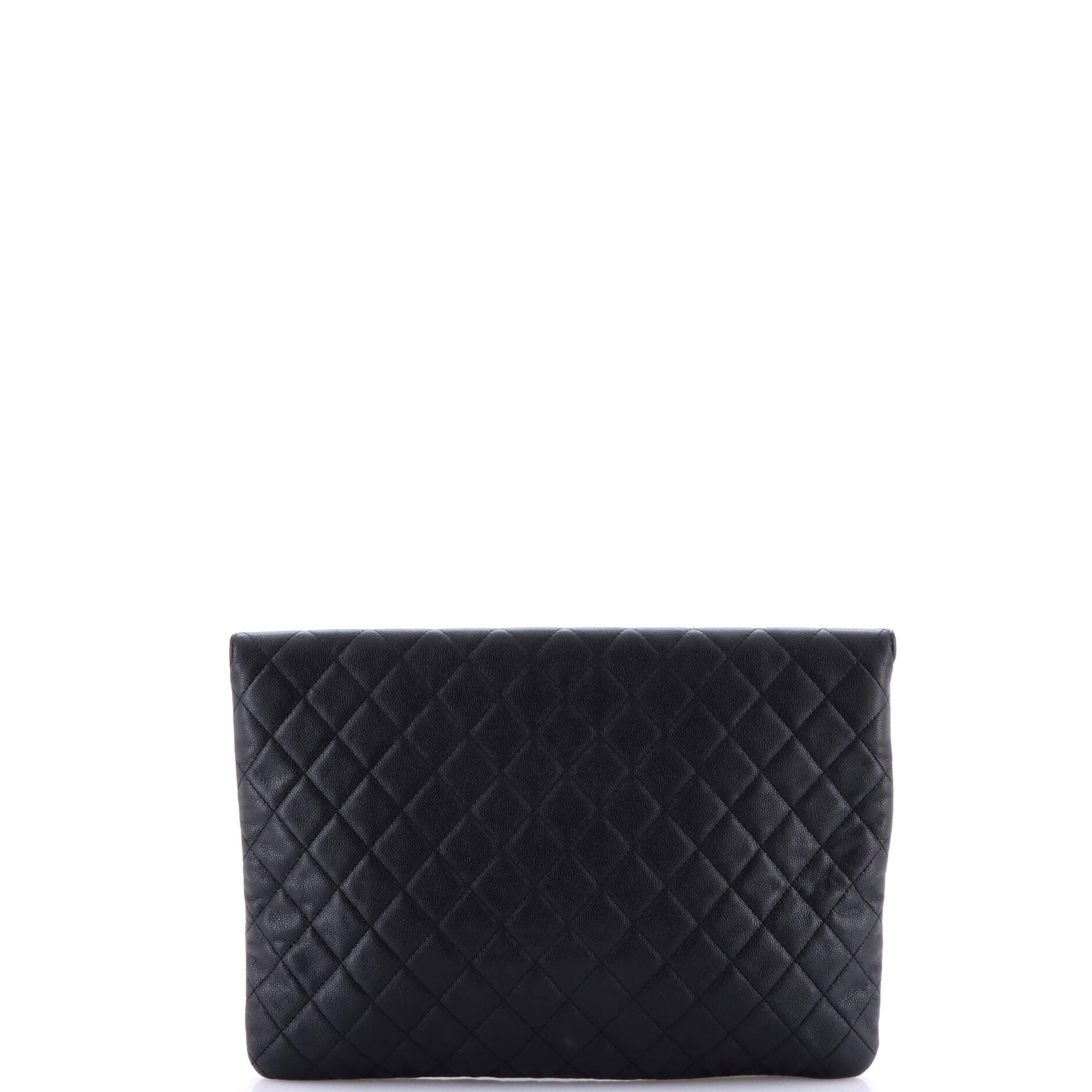 Golden Class O Case Clutch Quilted Caviar Large