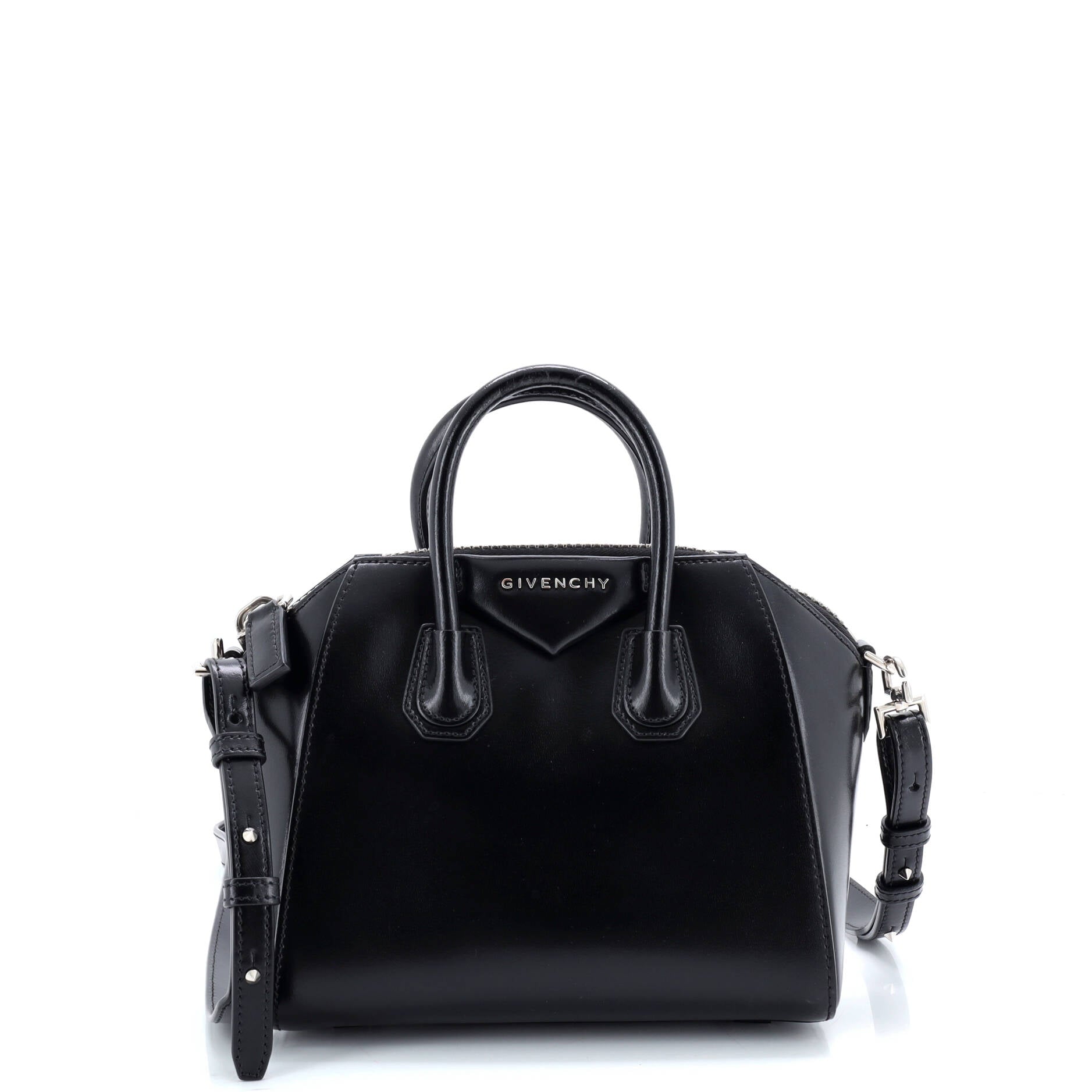 Antigona Bag Glazed Leather Mini